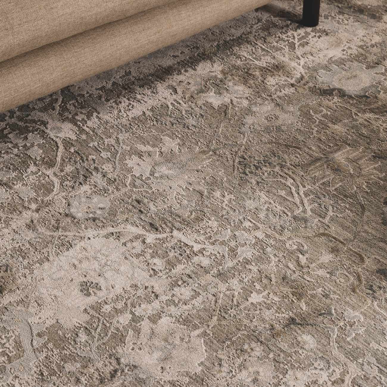 Transitional Gray And Beige Contemporary Area Rug - Image 14