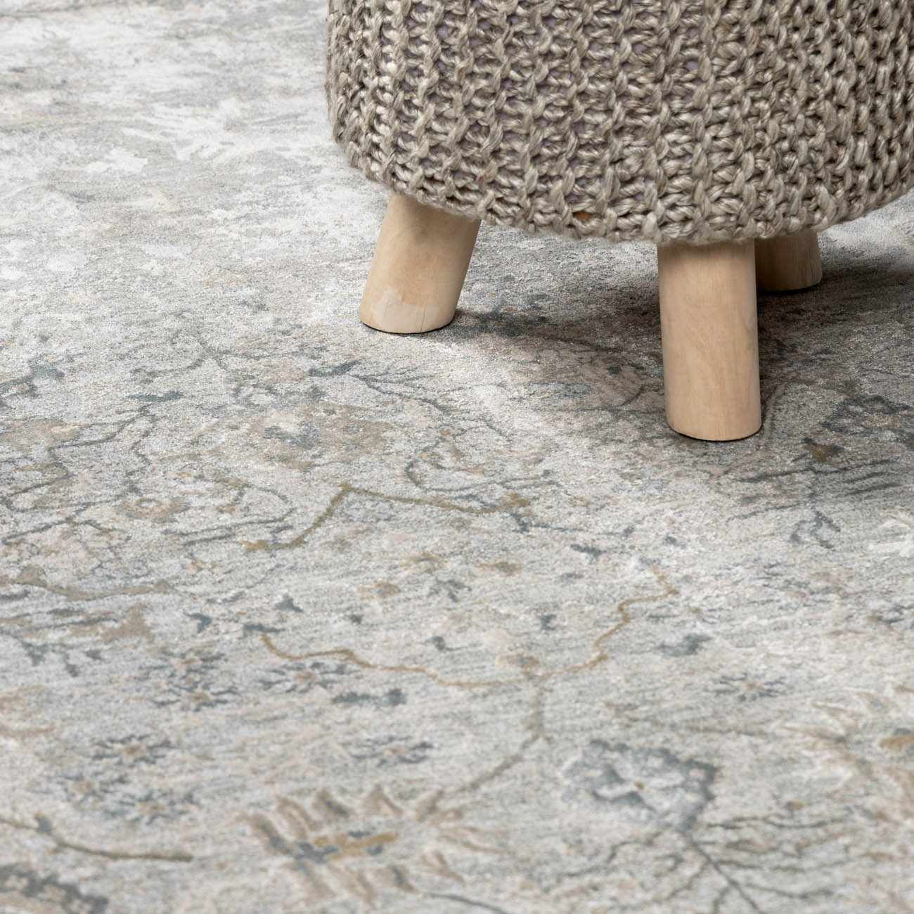 Transitional Gray And Beige Contemporary Area Rug - Image 16