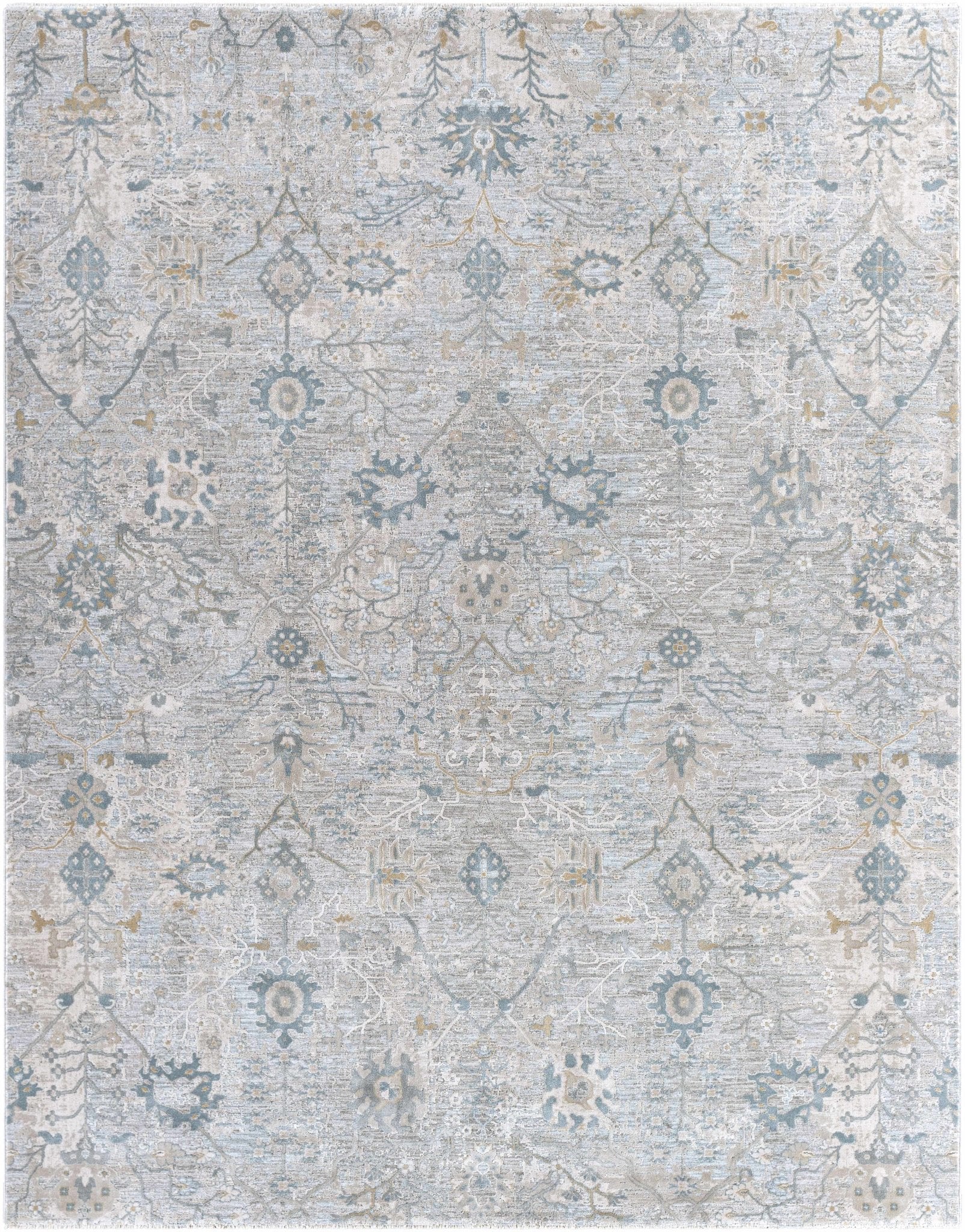 Transitional Gray And Beige Contemporary Area Rug - Image 19