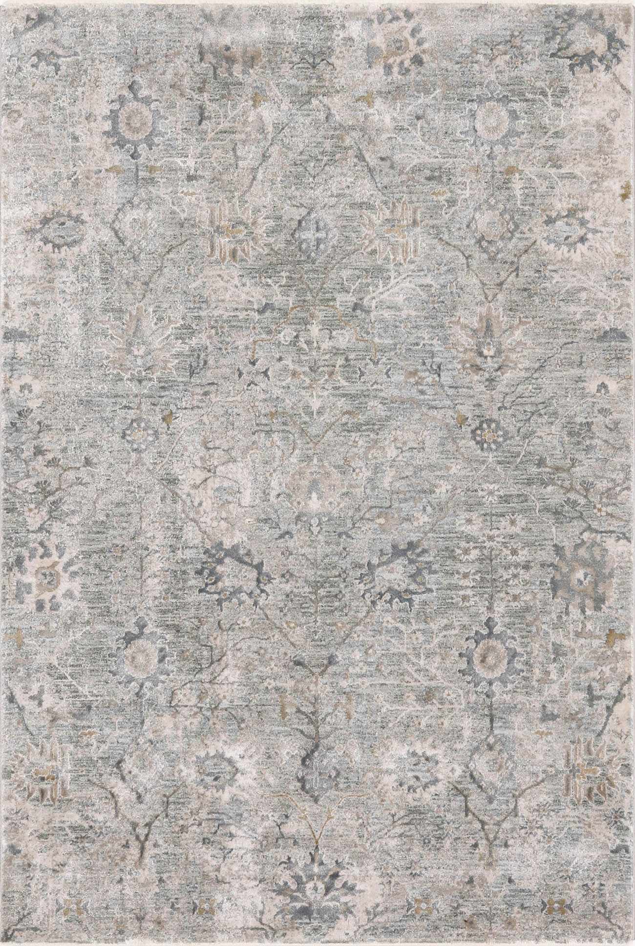 Transitional Gray And Beige Contemporary Area Rug - Image 2