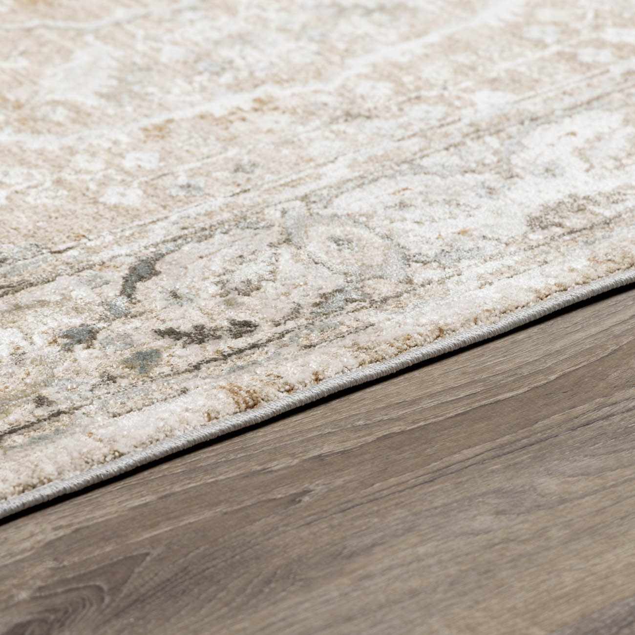Gray And Beige Traditional Style medallion Rug - Image 12