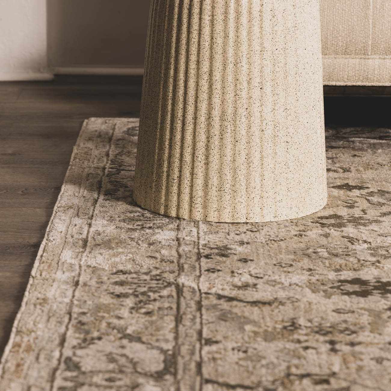 Gray And Beige Traditional Style medallion Rug - Image 20
