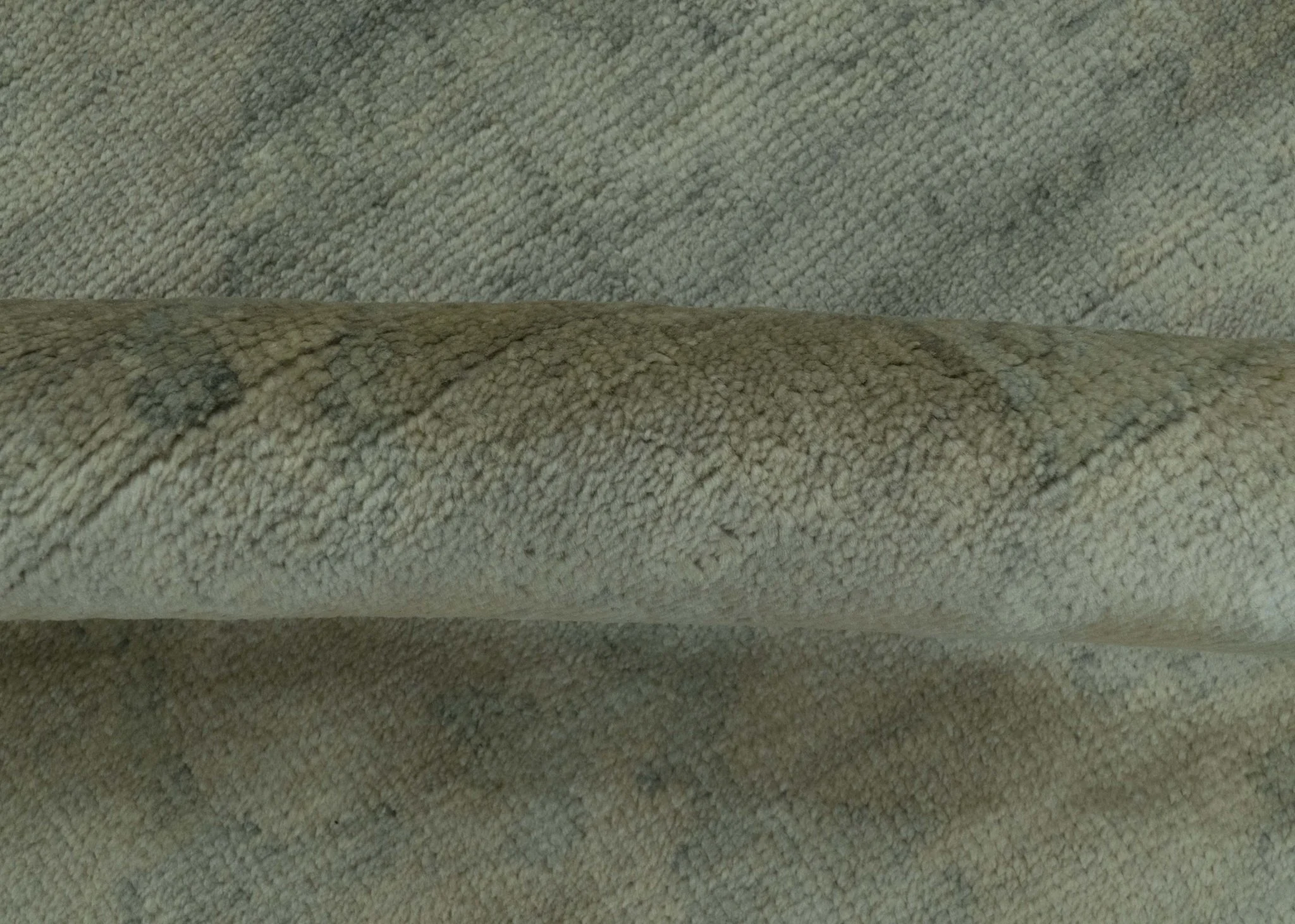 Gray And Beige Traditional Oushak Design 5.8x8.6 Hand Knotted Wool Area Rug - Image 7
