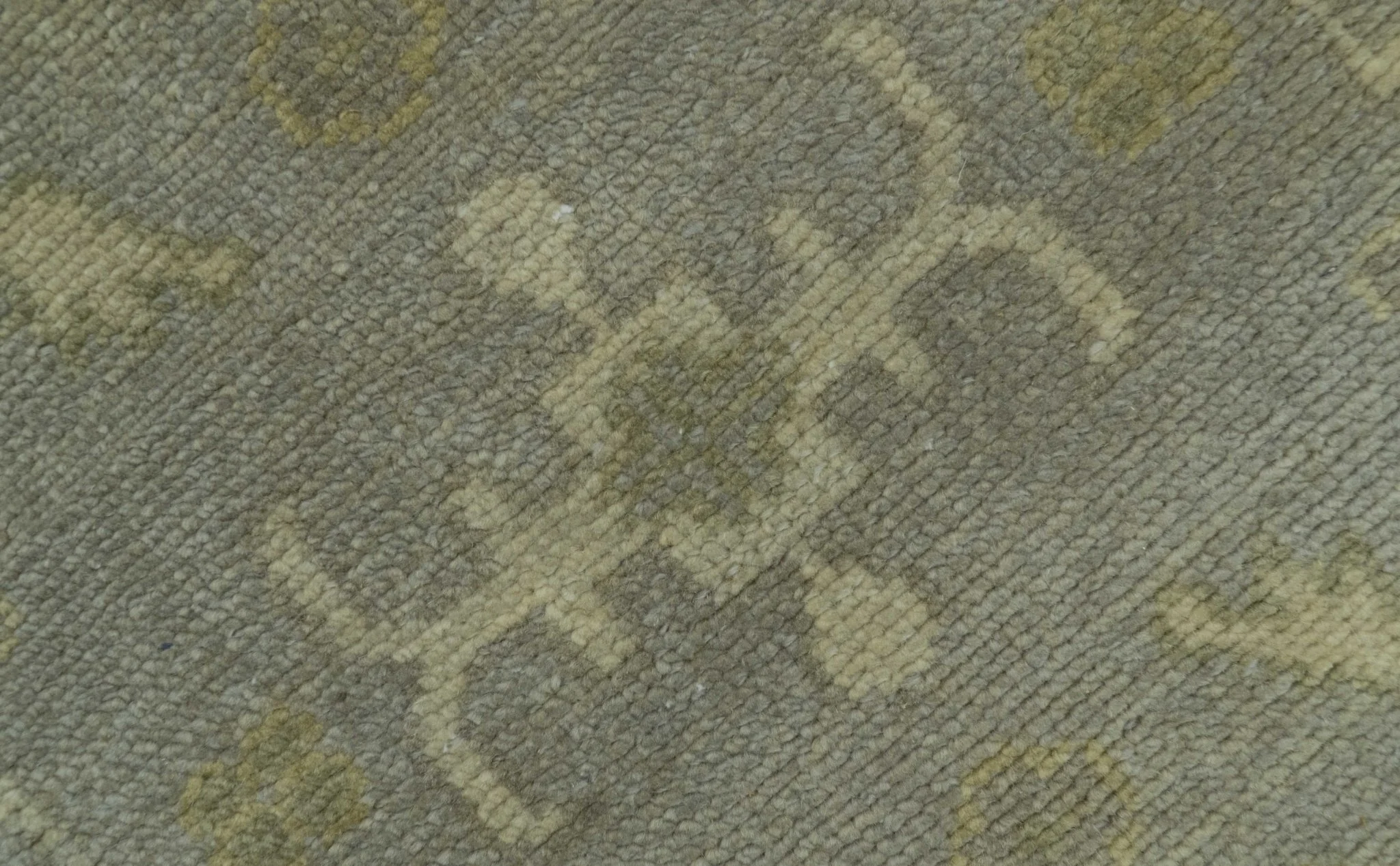 Gray And Beige Traditional Oushak Design Hand Knotted 5.6x8.6 wool area rug - Image 5