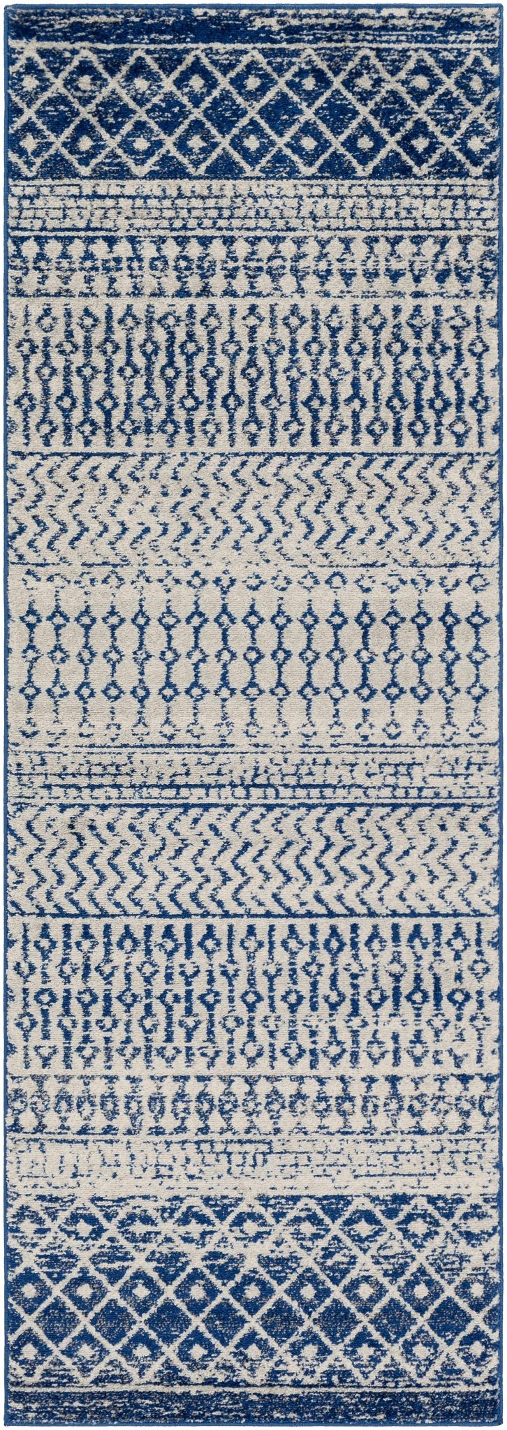 Greeley Gray And Blue Bohemian Style Area Rug - Image 8