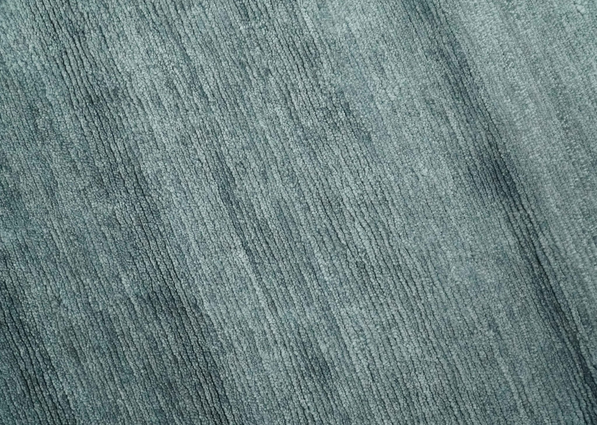 Gray and Silver Modern Abstract Hand Knotted 6x9 Wool and Viscose Area Rug - Image 5