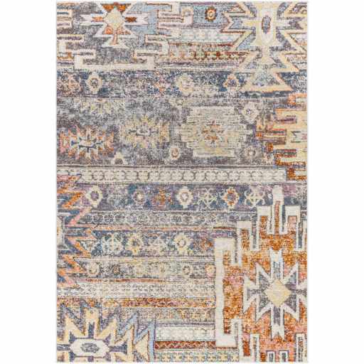 Gray, Beige and Gold Traditional Southwestern Multi size Area Rug - Image 3