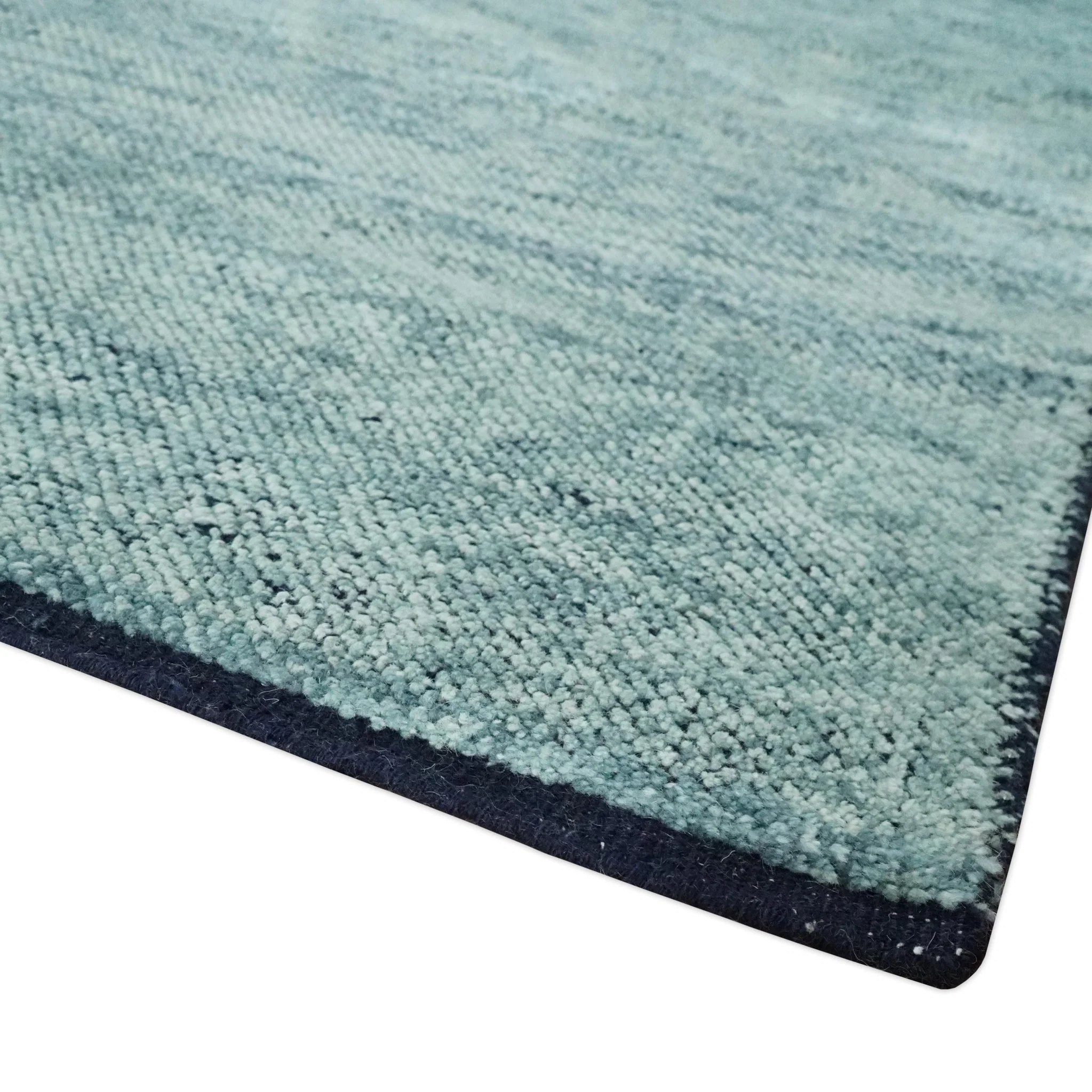 Gray, Beige and Silver contemporary Hand knotted 9x12 wool Area Rug - Image 5