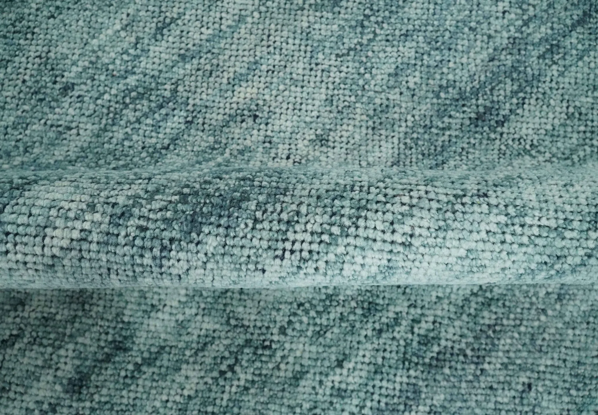 Gray, Beige and Silver contemporary Hand knotted 9x12 wool Area Rug - Image 6