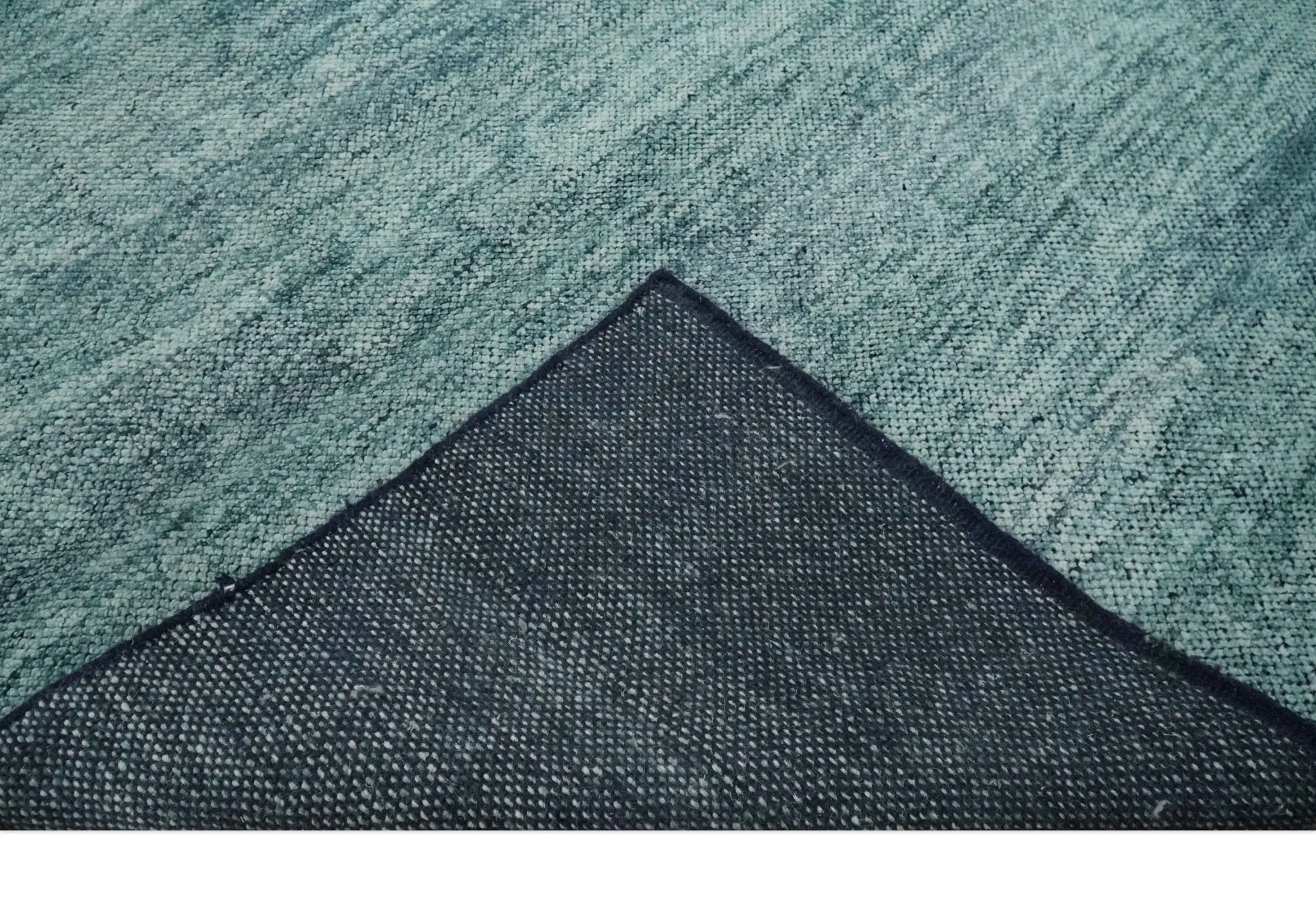 Gray, Beige and Silver contemporary Hand knotted 9x12 wool Area Rug - Image 7