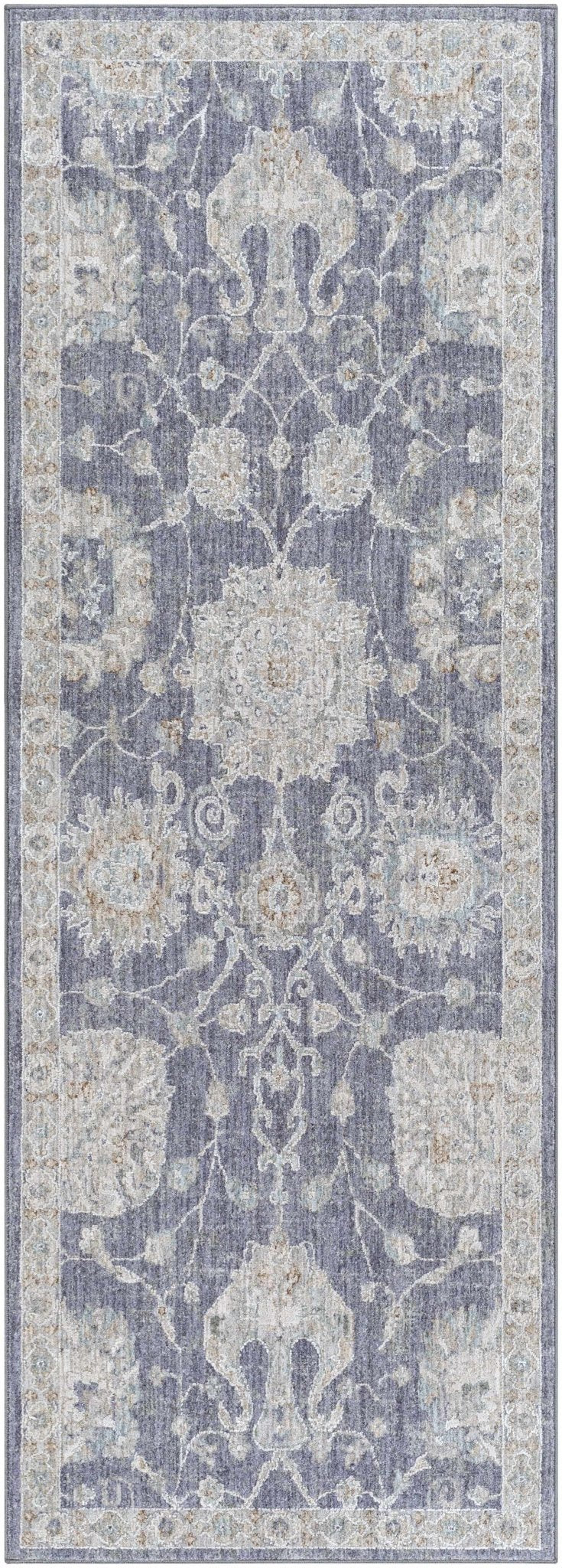 Antique Look Gray, Beige and Silver Oriental Oushak Design Area Rug - Image 11