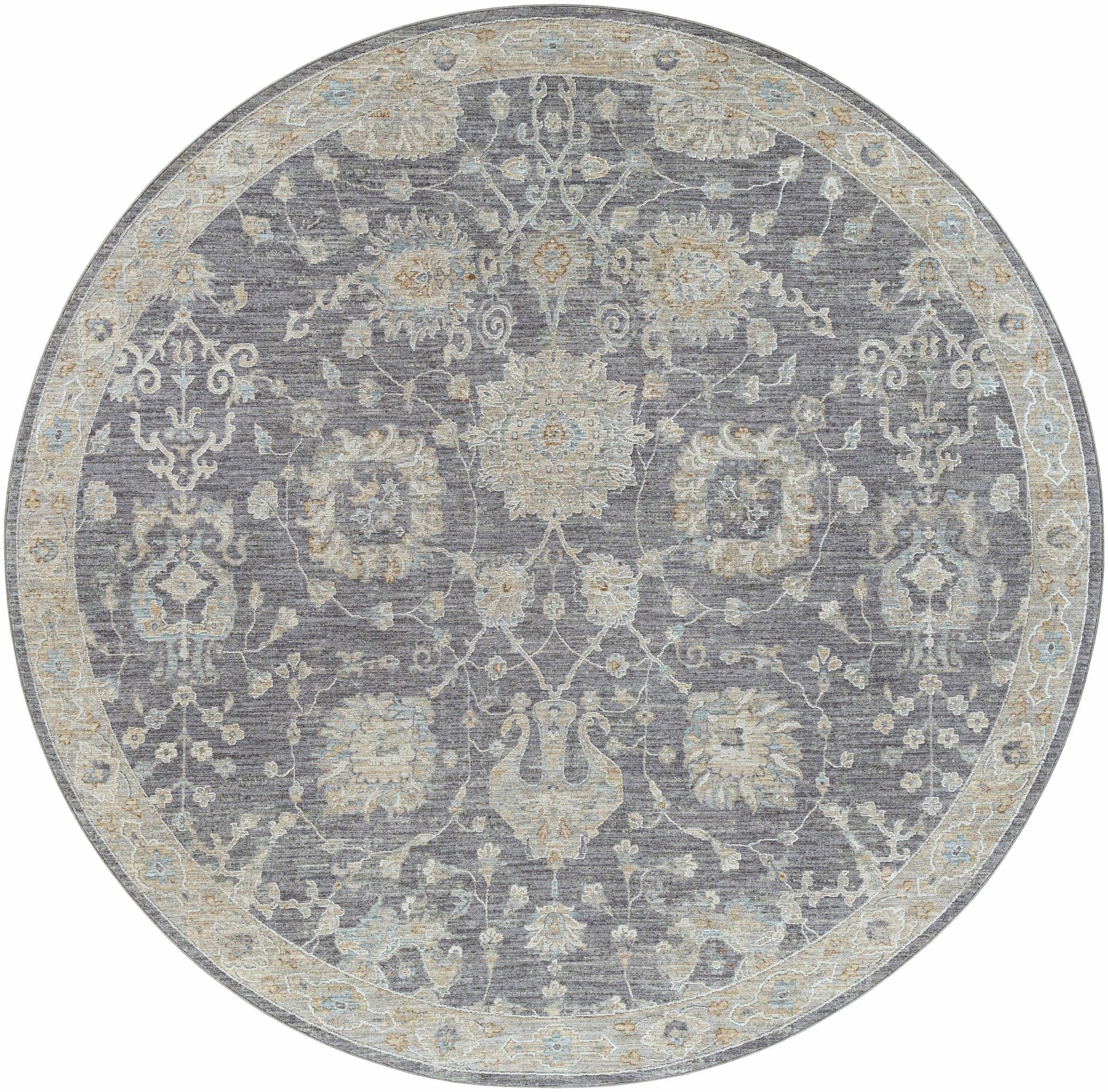 Antique Look Gray, Beige and Silver Oriental Oushak Design Area Rug - Image 13