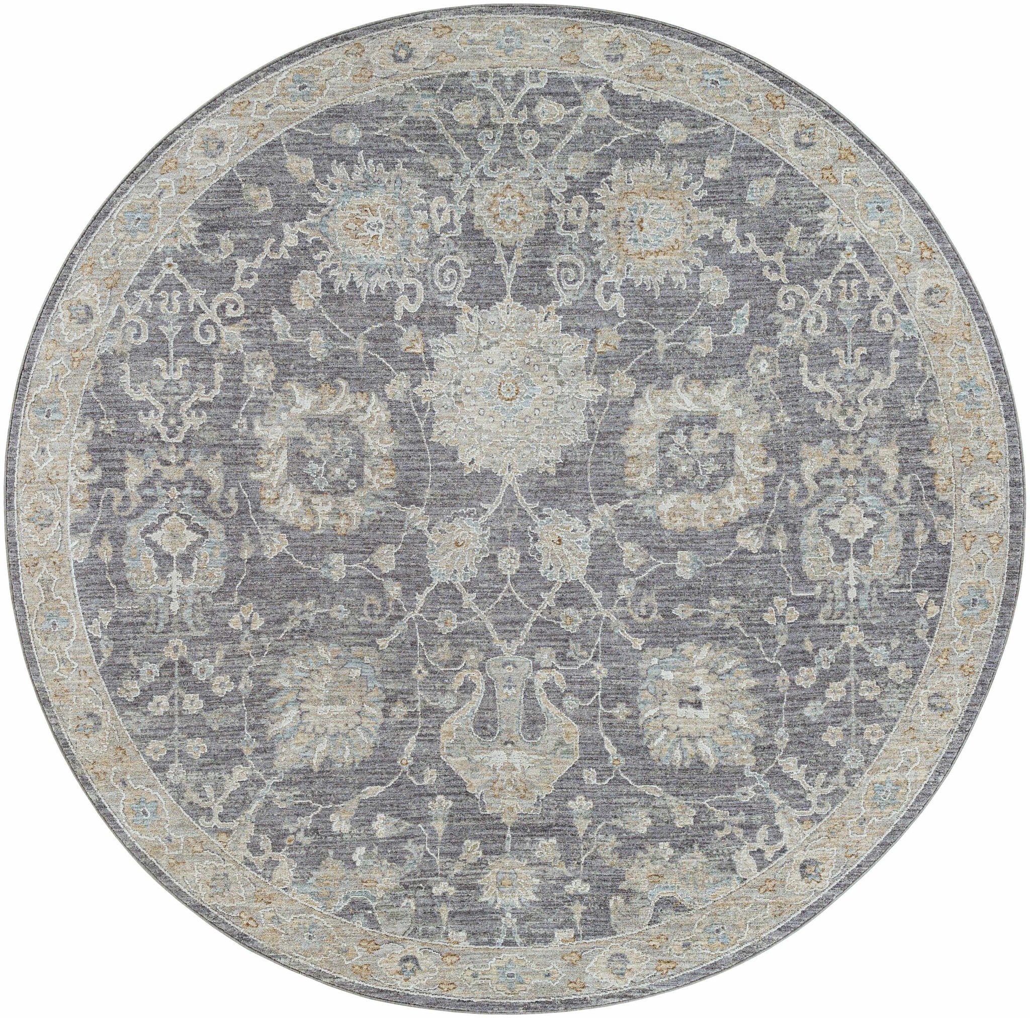 Antique Look Gray, Beige and Silver Oriental Oushak Design Area Rug - Image 14