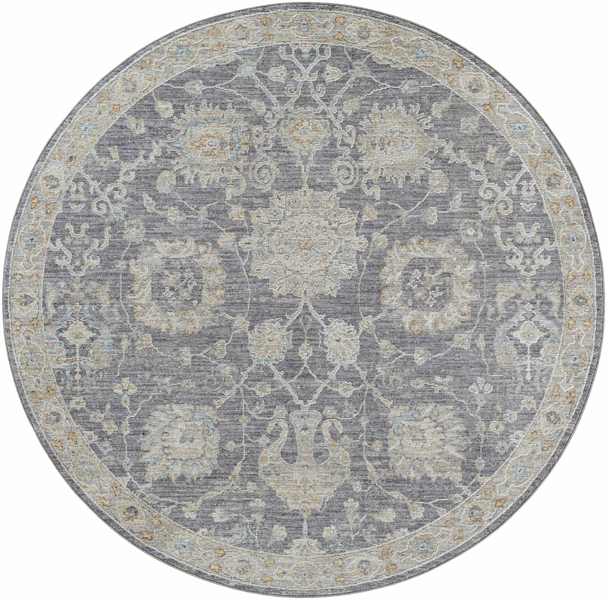 Antique Look Gray, Beige and Silver Oriental Oushak Design Area Rug - Image 15