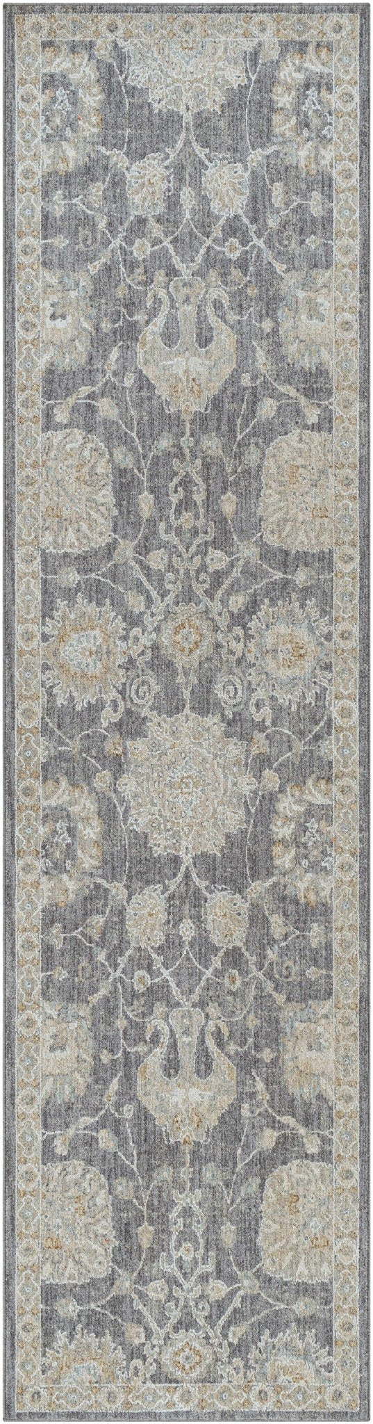 Antique Look Gray, Beige and Silver Oriental Oushak Design Area Rug - Image 17