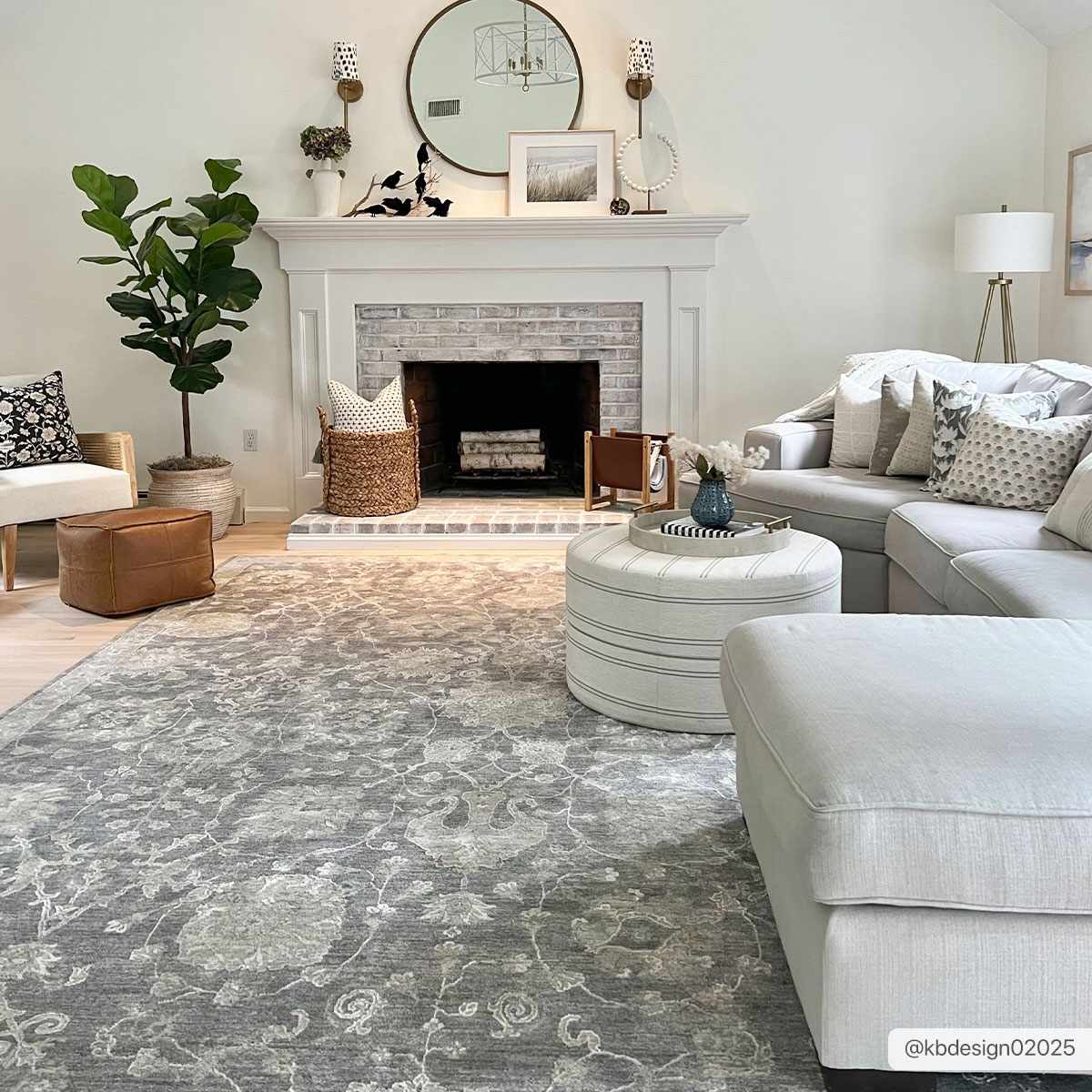 Antique Look Gray, Beige and Silver Oriental Oushak Design Area Rug - Image 2