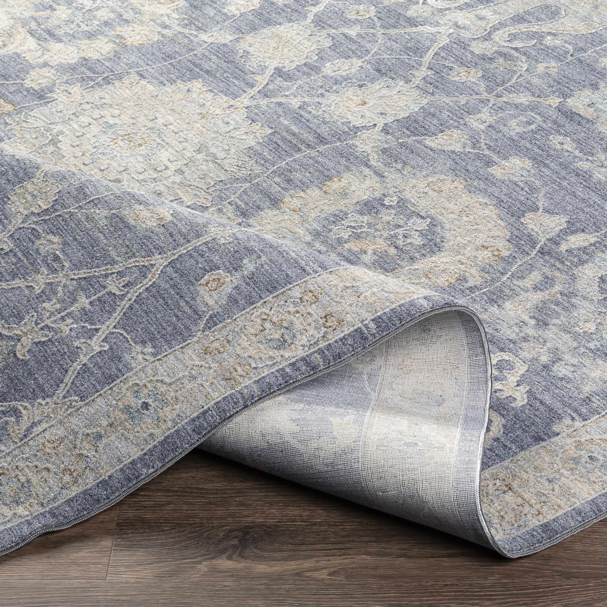 Antique Look Gray, Beige and Silver Oriental Oushak Design Area Rug - Image 8