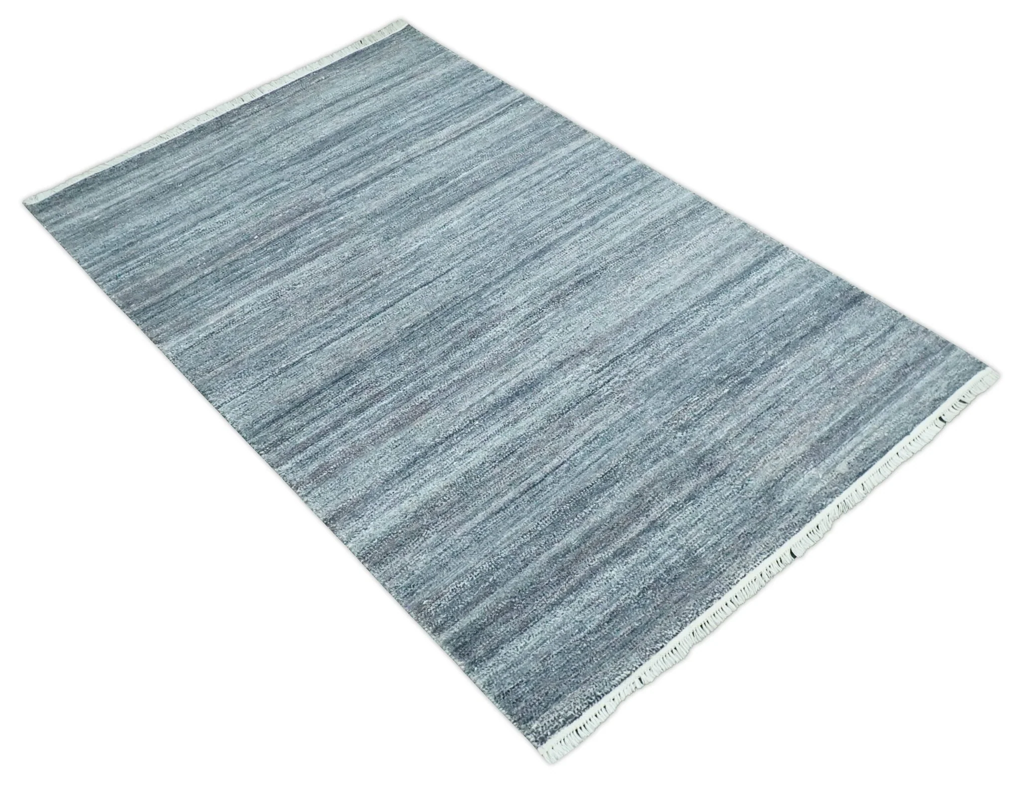 Gray, Charcoal and Silver Modern Abstract Dari 5x8 Pet yarn Area Rug - Image 10