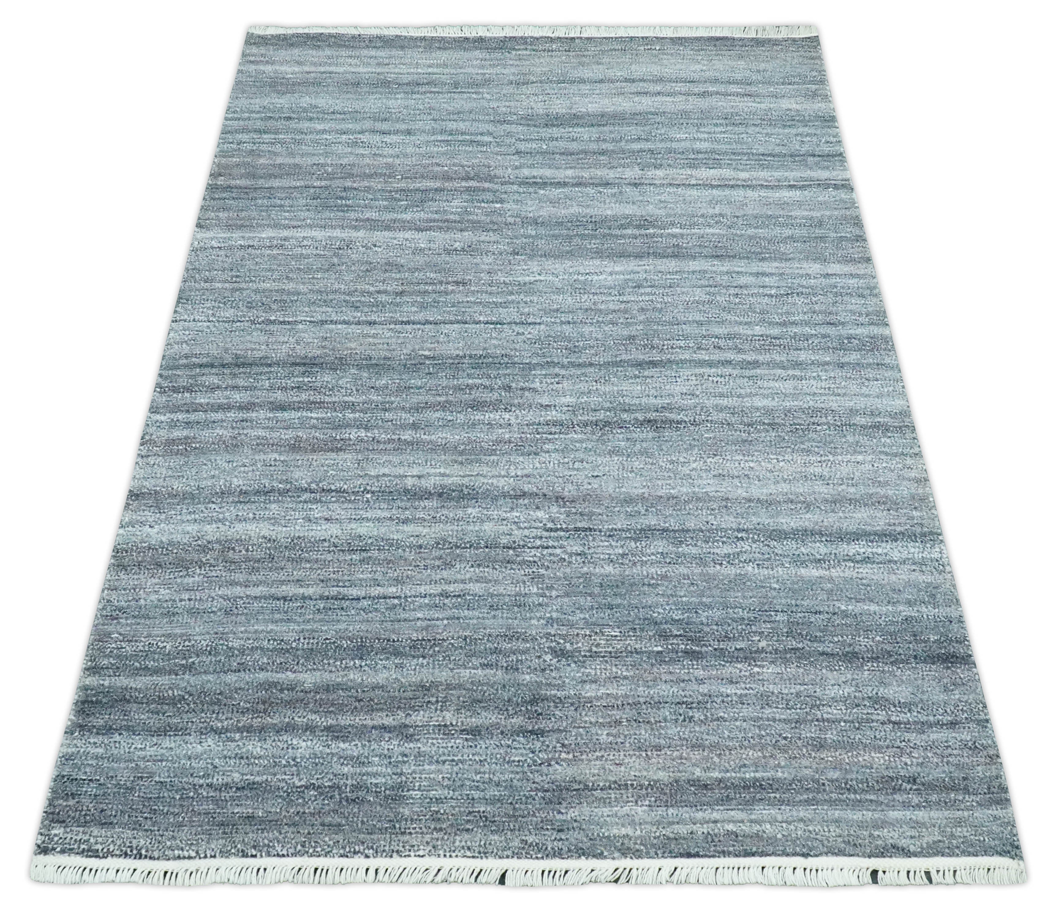 Gray, Charcoal and Silver Modern Abstract Dari 5x8 Pet yarn Area Rug - Image 11