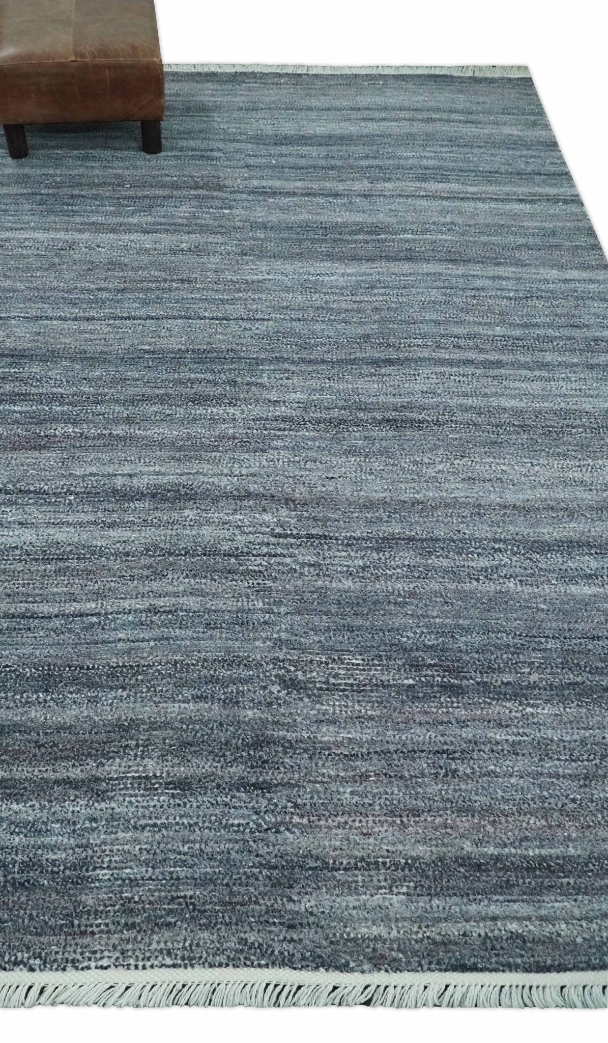 Gray, Charcoal and Silver Modern Abstract Dari 5x8 Pet yarn Area Rug - Image 4