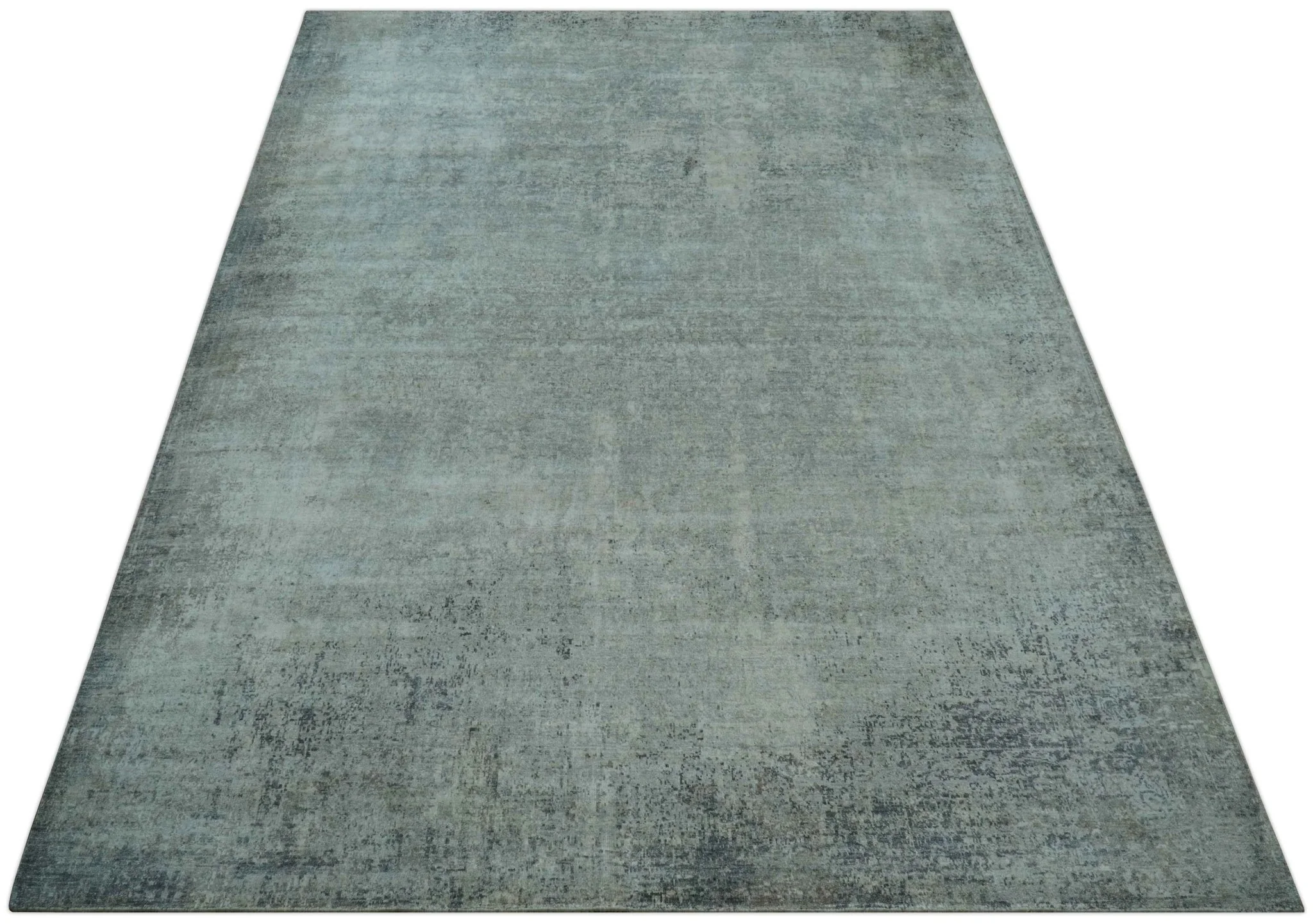 Silver design Modern Abstract Hand Knotted Bamboo Silk Area Rug - Image 10