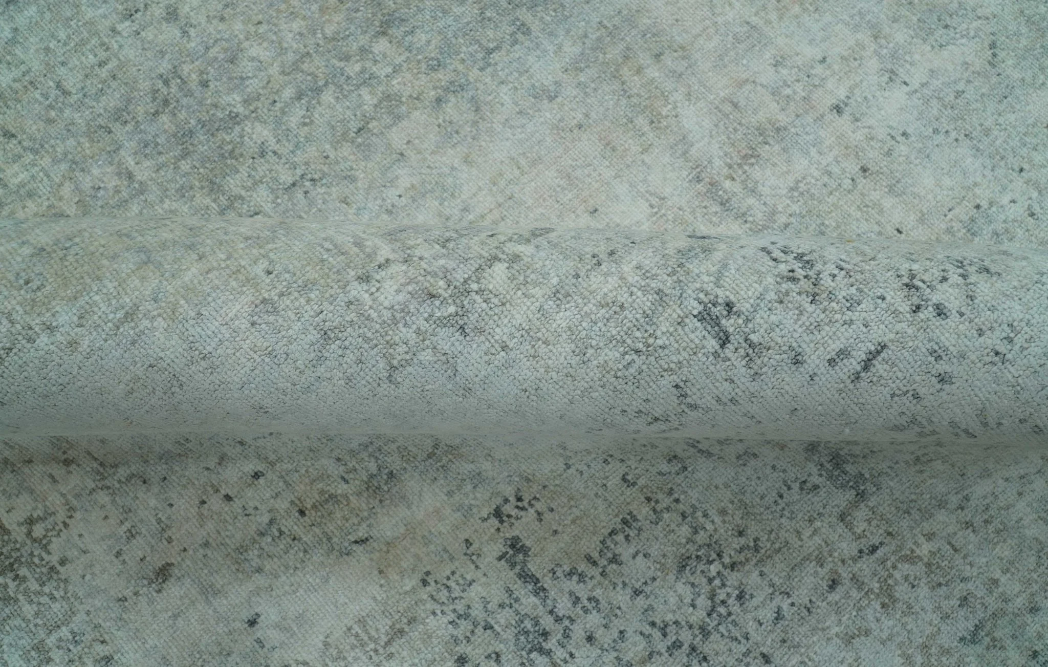 Silver design Modern Abstract Hand Knotted Bamboo Silk Area Rug - Image 7