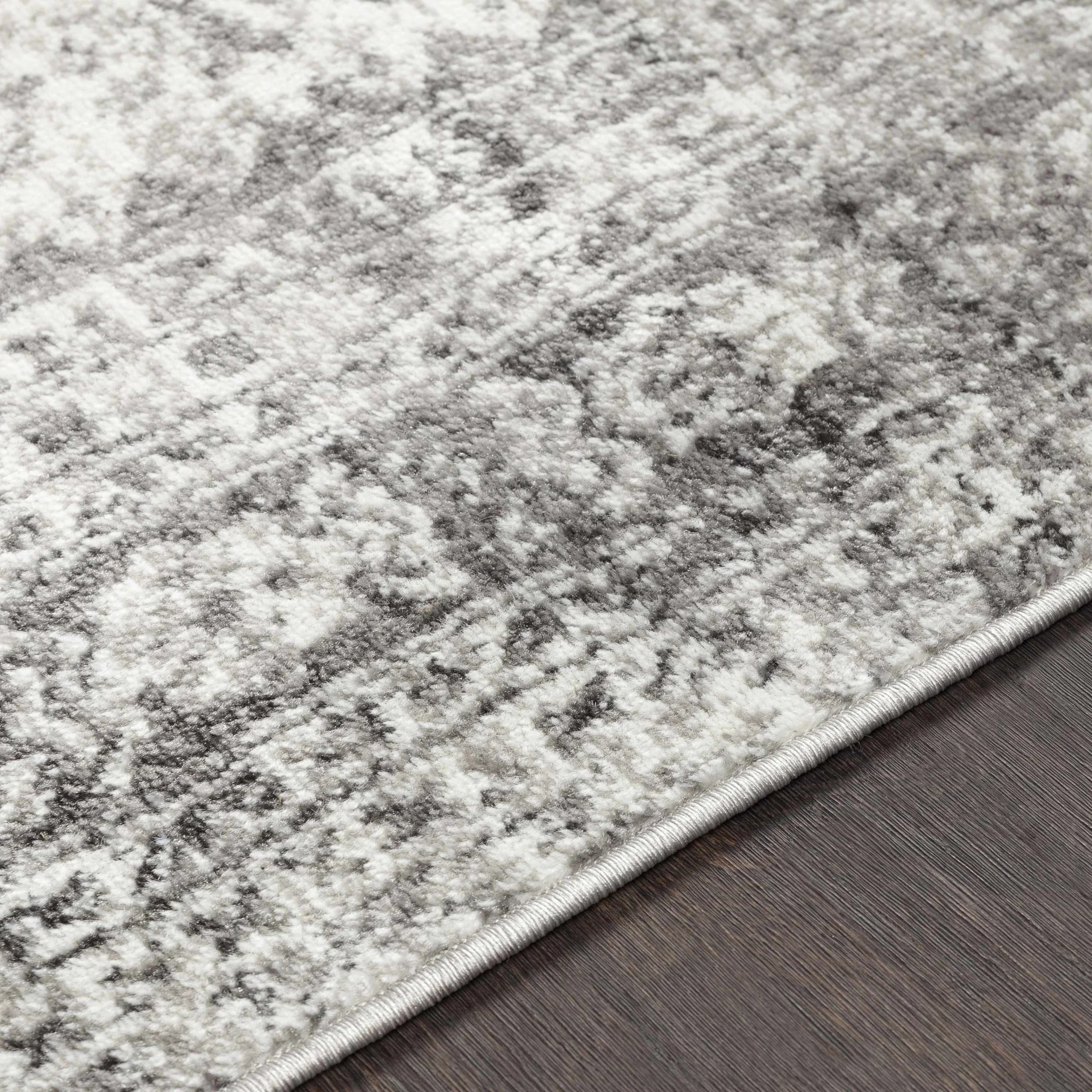 Antique Style Gray, Ivory and Charcoal Traditional Heriz Multi Size Area Rug - Image 12