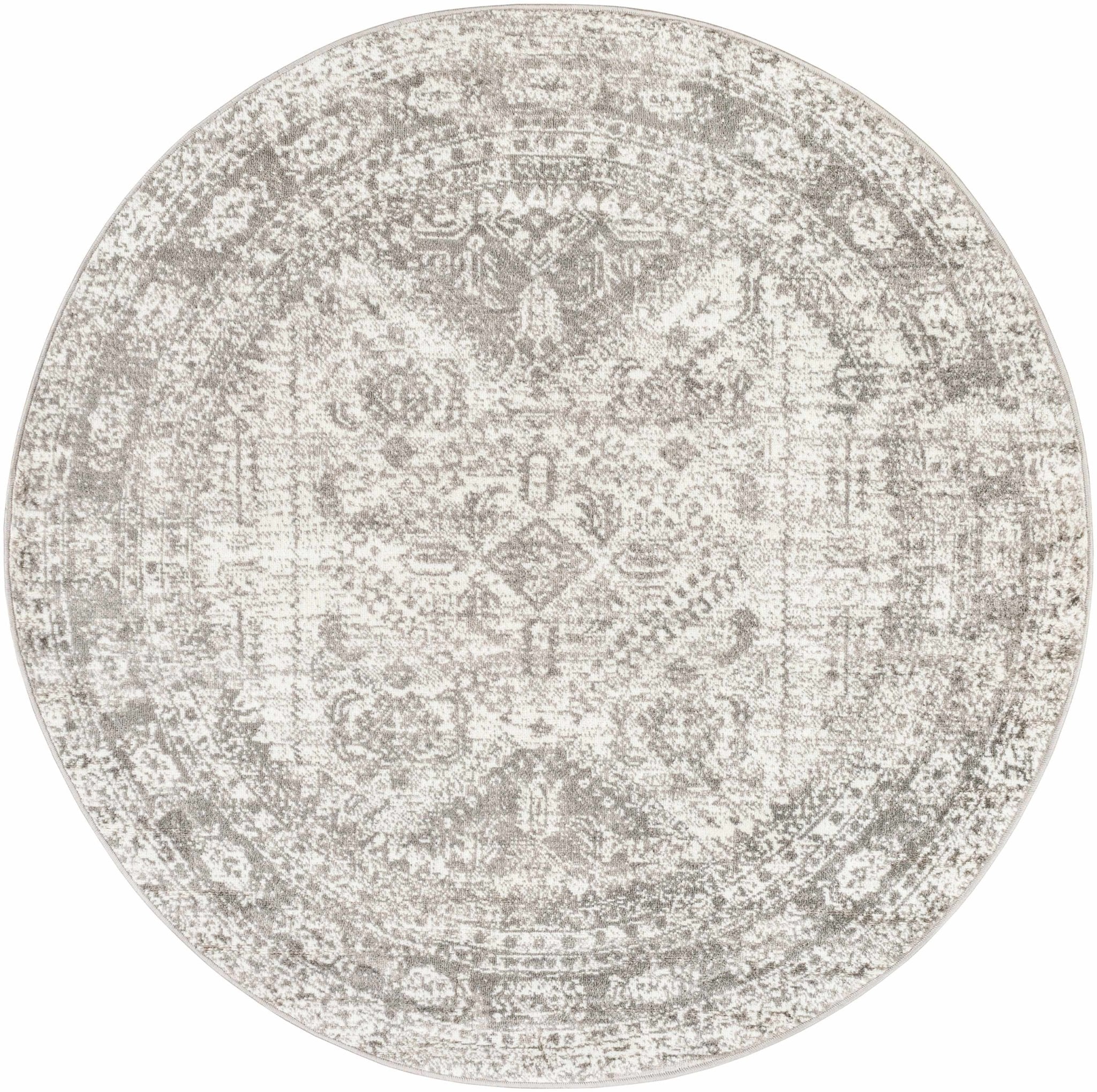 Antique Style Gray, Ivory and Charcoal Traditional Heriz Multi Size Area Rug - Image 18