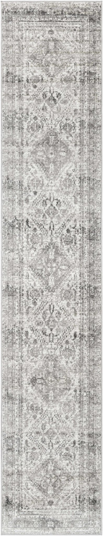 Antique Style Gray, Ivory and Charcoal Traditional Heriz Multi Size Area Rug - Image 22
