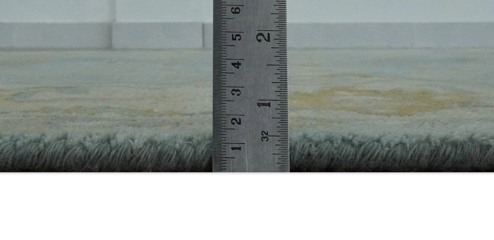 Hand Knotted Gray, Ivory and Mustard 6x8.8 Traditional Oriental Oushak wool rug - Image 8