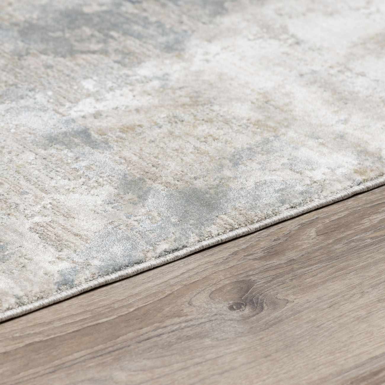 Gray Modern Abstract Design Machine Woven Rug - Image 10