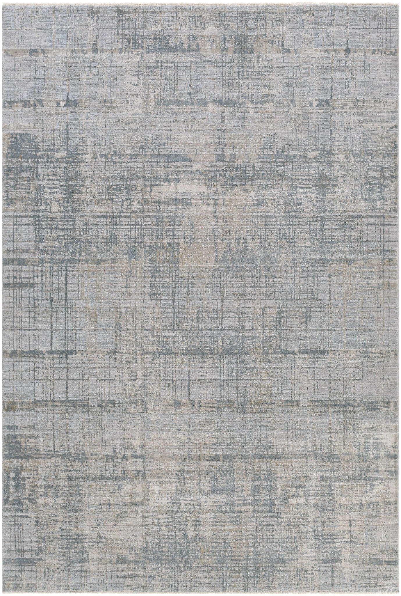 Gray Modern Abstract Design Machine Woven Rug - Image 14