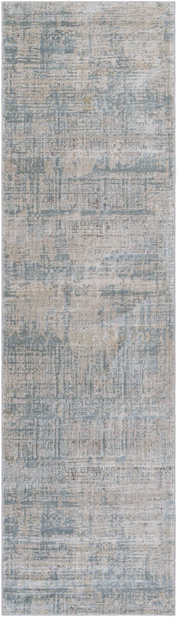 Gray Modern Abstract Design Machine Woven Rug - Image 18