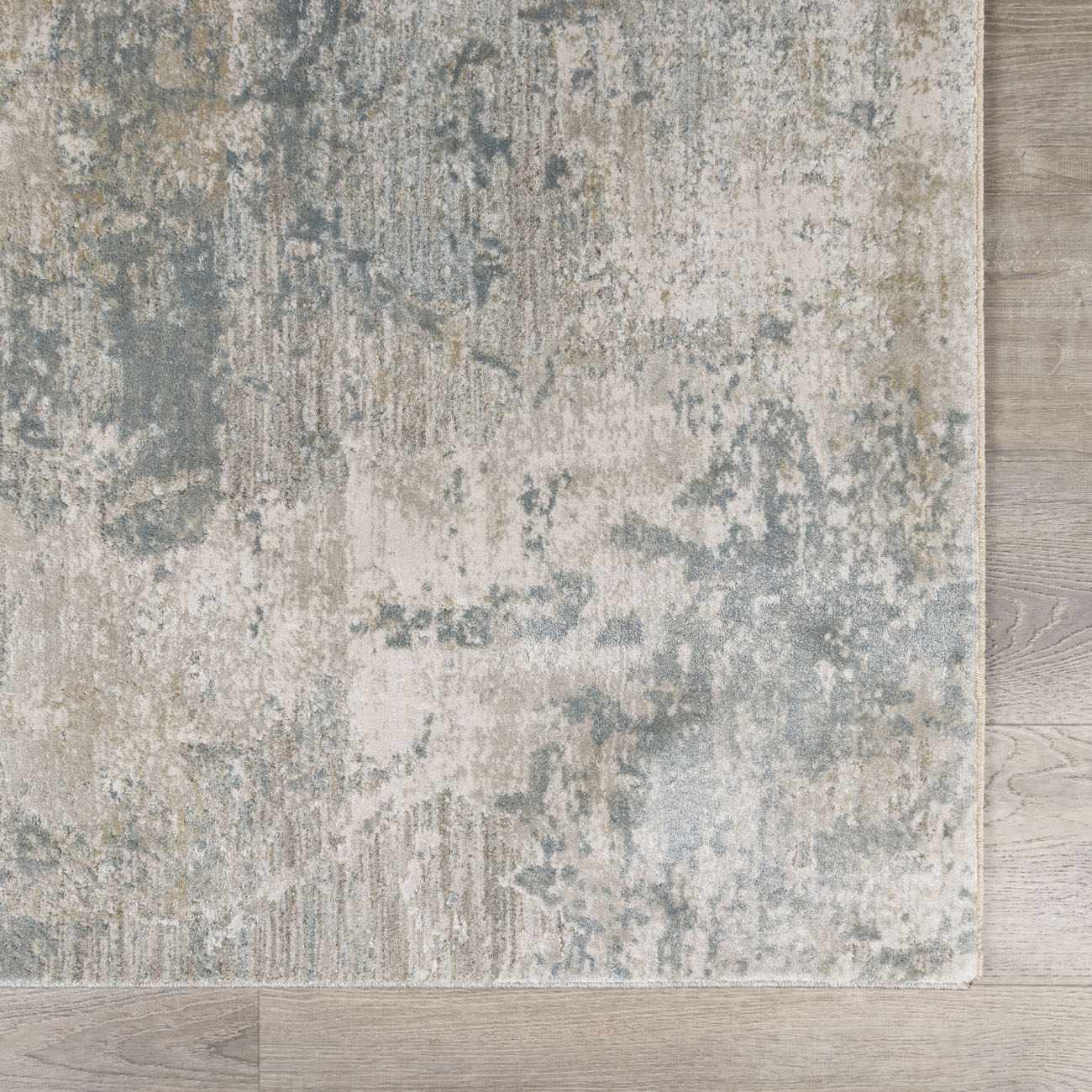 Gray Modern Abstract Design Machine Woven Rug - Image 7