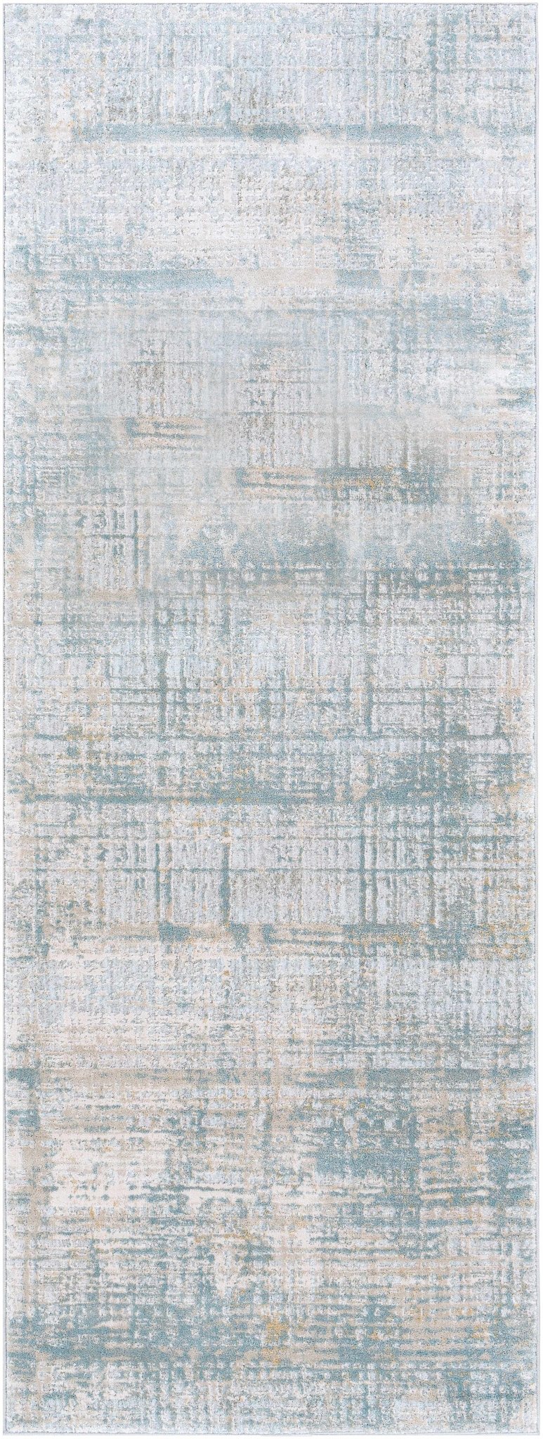 Gray Modern Abstract Design Machine Woven Rug - Image 8