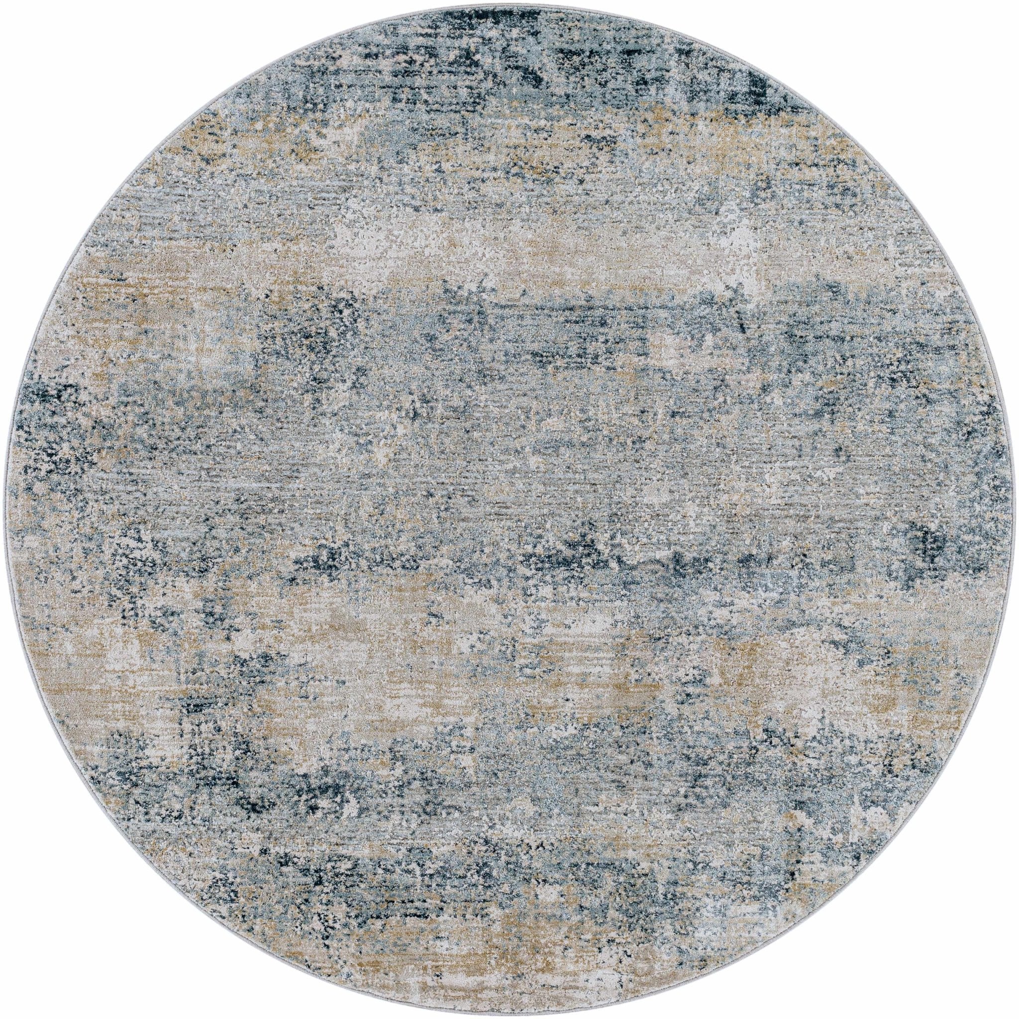 Gray Modern Abstract Machine Woven Rug - Image 10