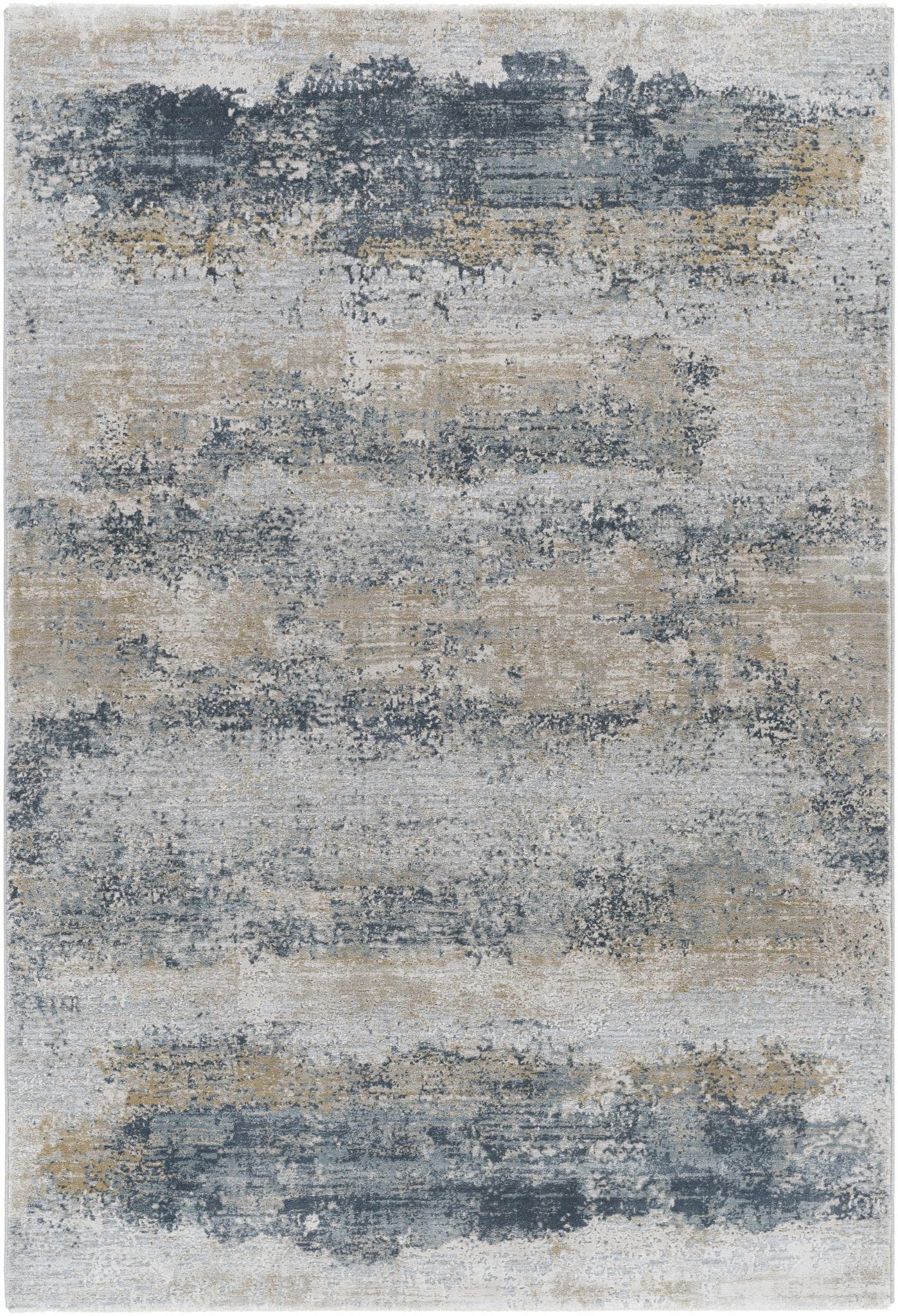 Gray Modern Abstract Machine Woven Rug - Image 16