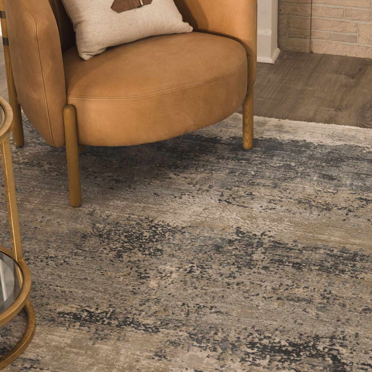 Gray Modern Abstract Machine Woven Rug - Image 17