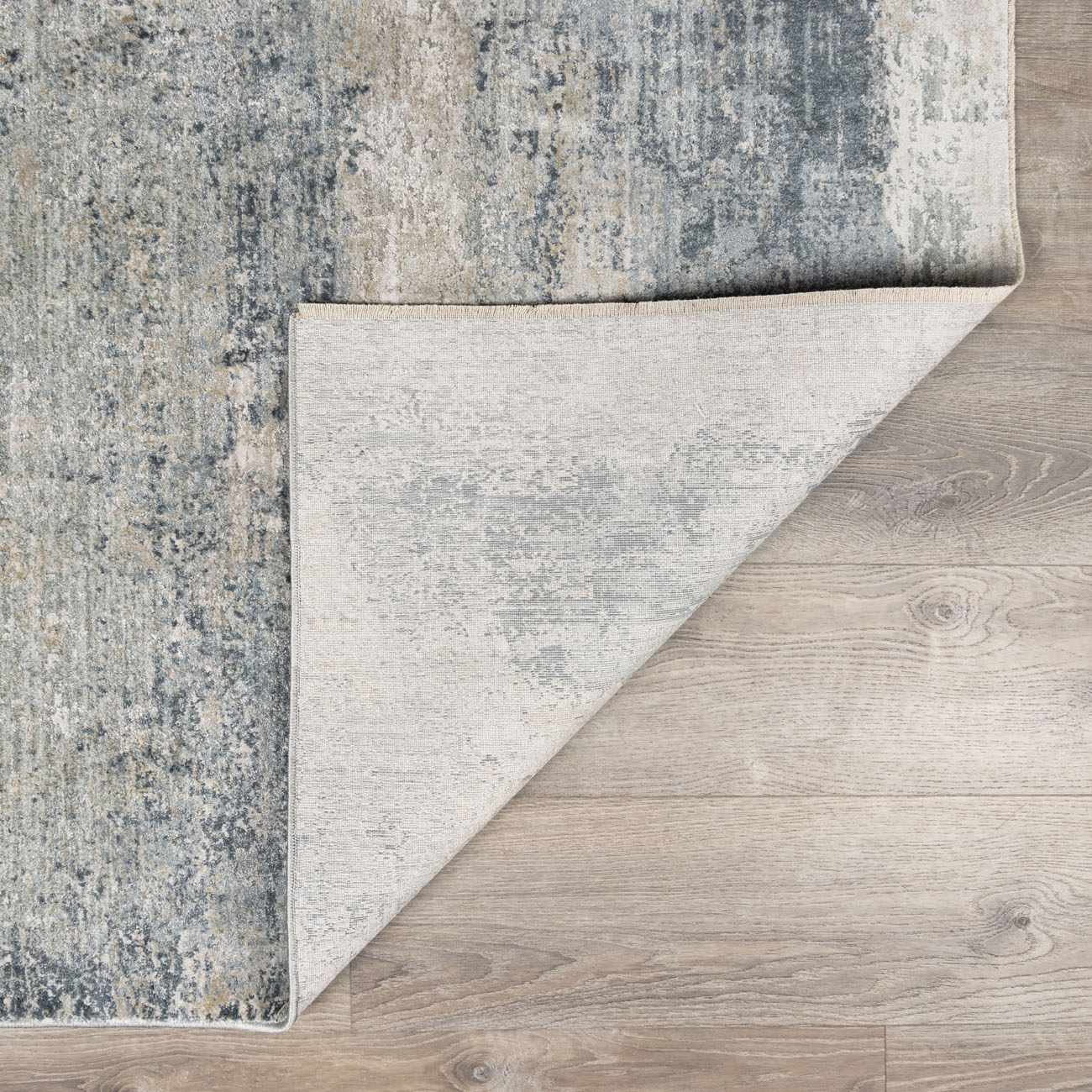 Gray Modern Abstract Machine Woven Rug - Image 5