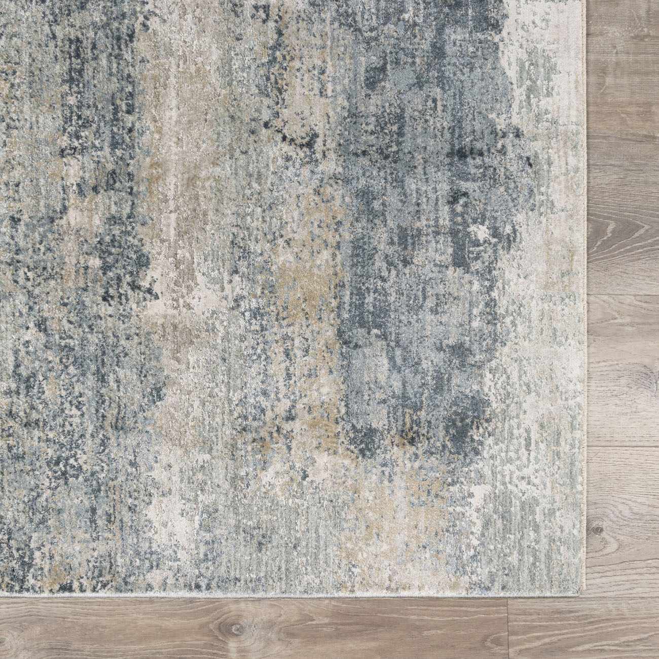 Gray Modern Abstract Machine Woven Rug - Image 7