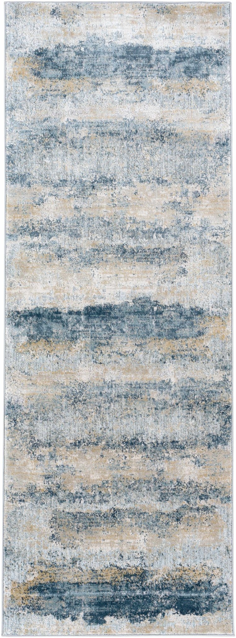 Gray Modern Abstract Machine Woven Rug - Image 9