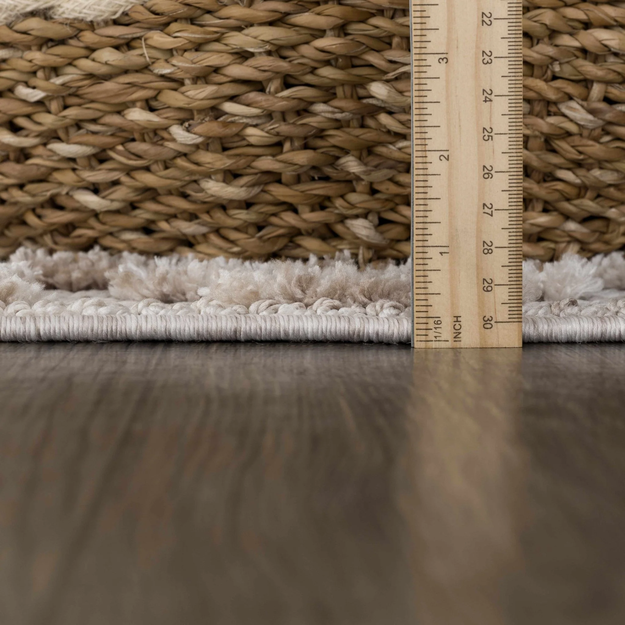 Modern Geometrical Gray, Silver and Charcoal high low texture area rug - Image 12