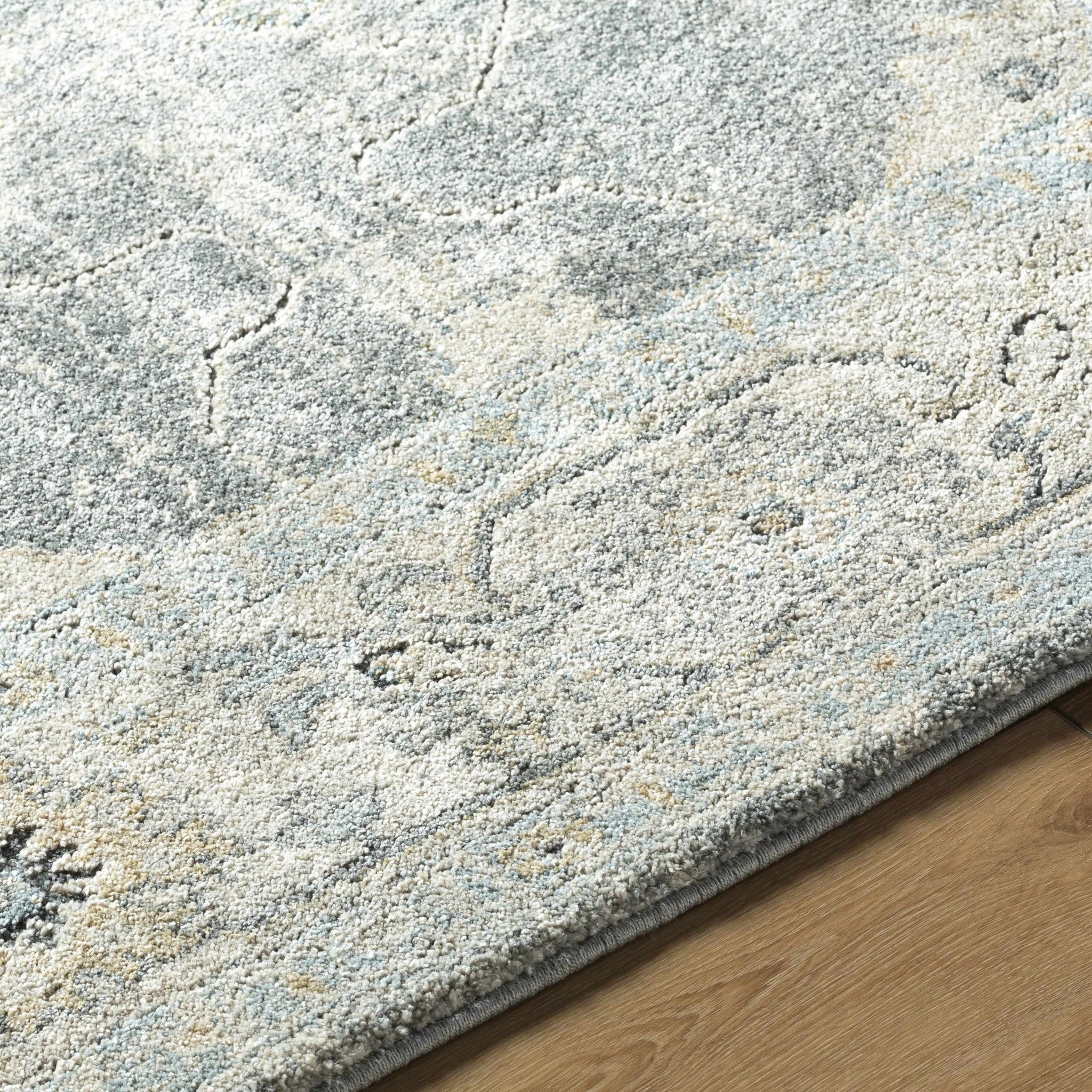 Gray Traditional Style Machine Woven Area Rug - Image 5