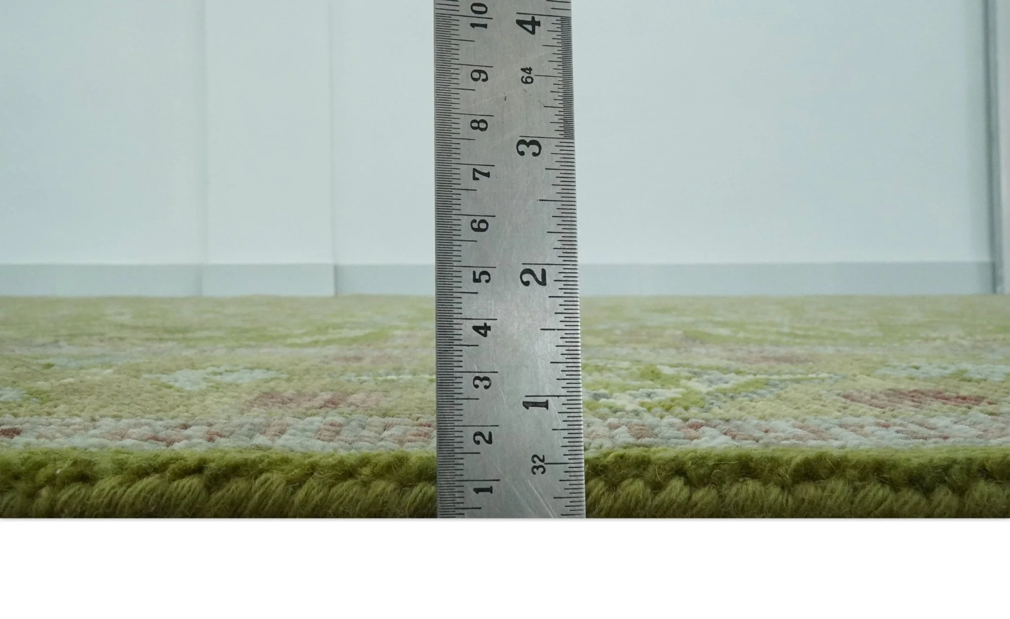 Green and Purple Traditional Design Custom Made wool area rug - Image 8