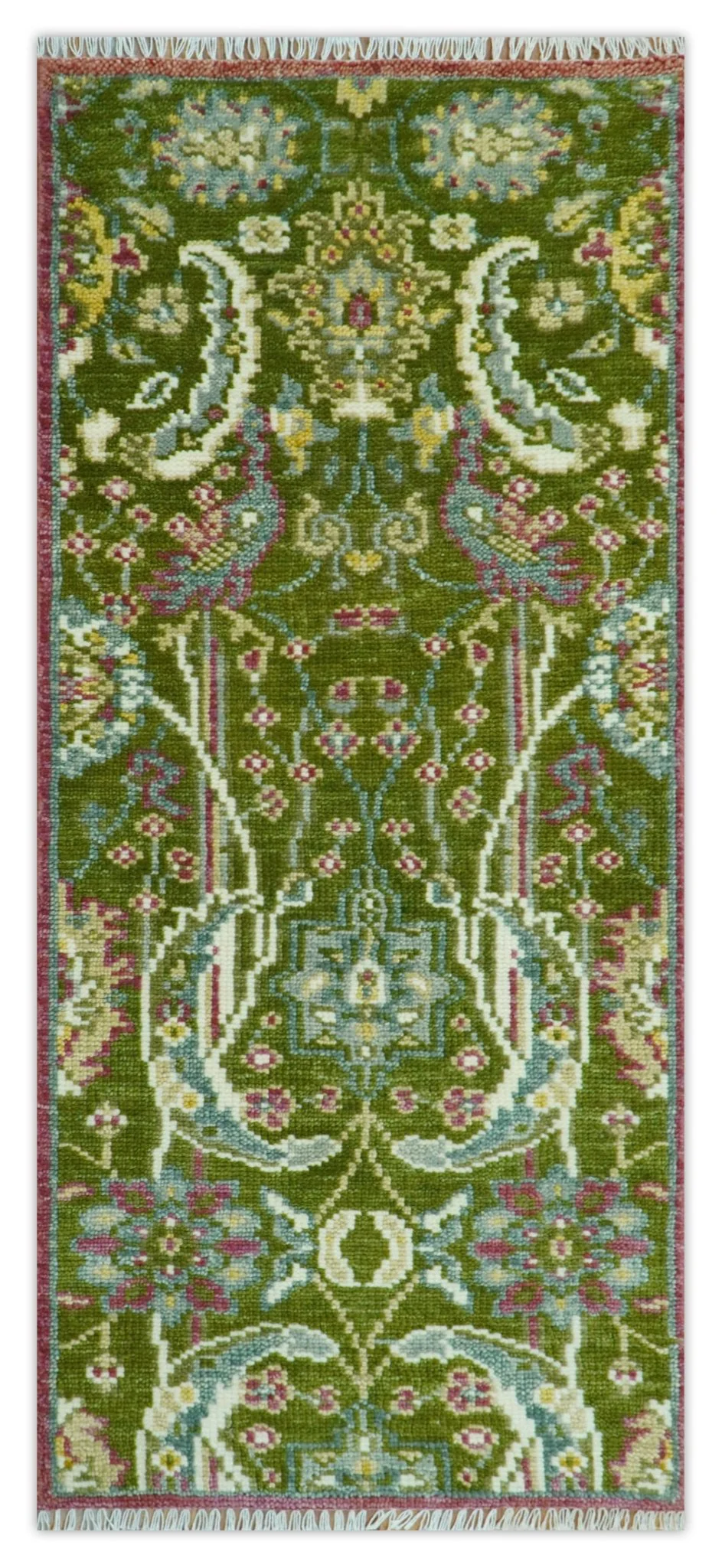 The Peacock Garden Bird Hand Knotted Custom Made Wool Area Rug - Image 13