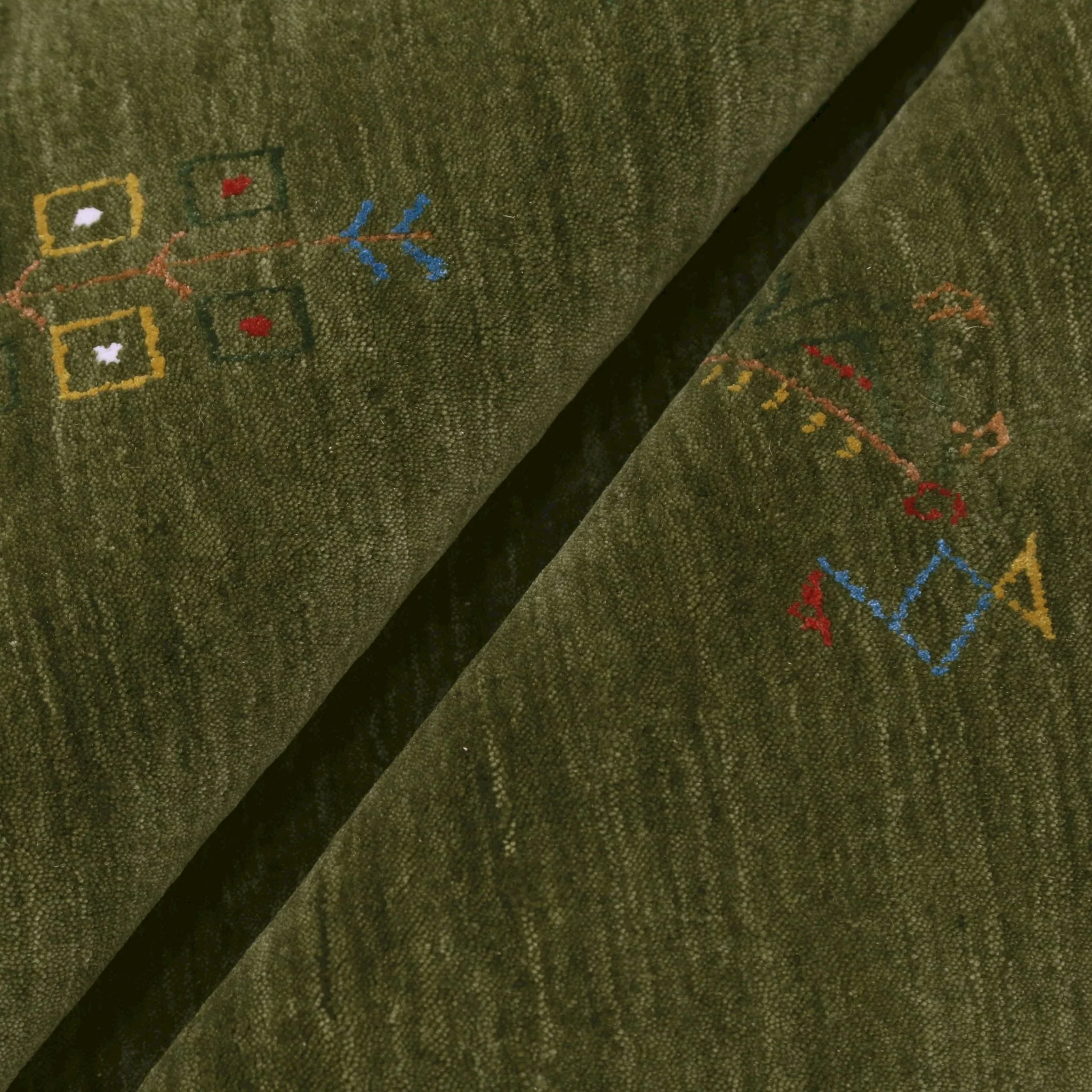 Green Tribal Center Medallion Hand Loomed Wool Area Rug - Image 6