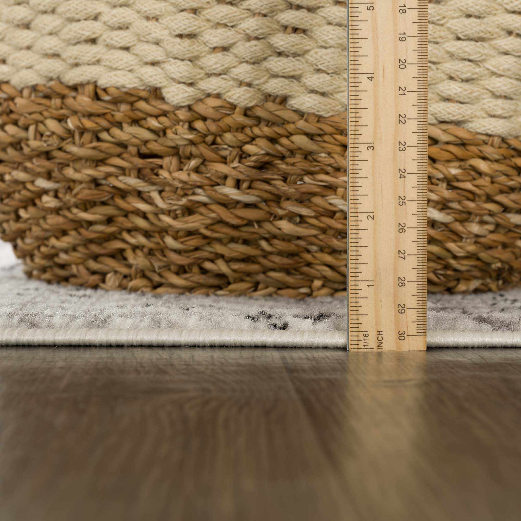 Contemporary Tribal Design Plain Black, Light Gray, Charcoal, Off white area rug - Image 12