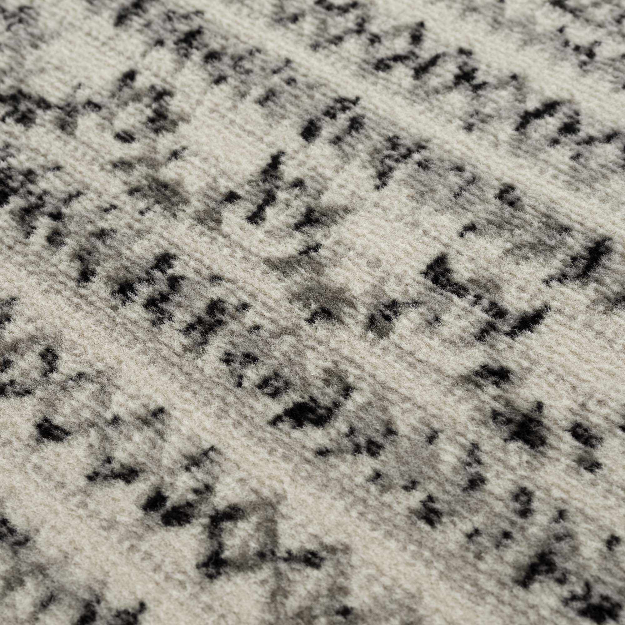 Contemporary Tribal Design Plain Black, Light Gray, Charcoal, Off white area rug - Image 13