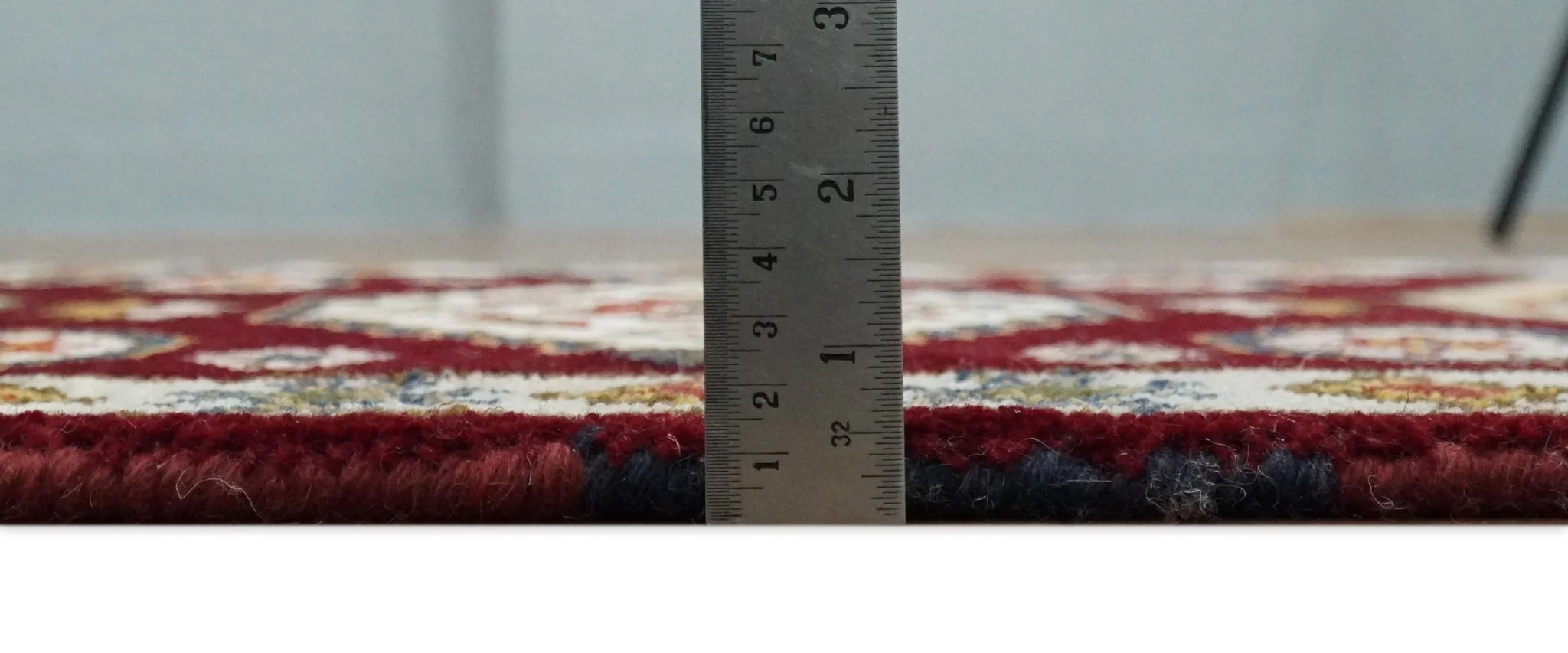 Hallway 2x4 Red and Beige Wool Hand Knotted traditional Persian Vintage Antique Southwestern Kazak | TRDCP29624 - Image 6