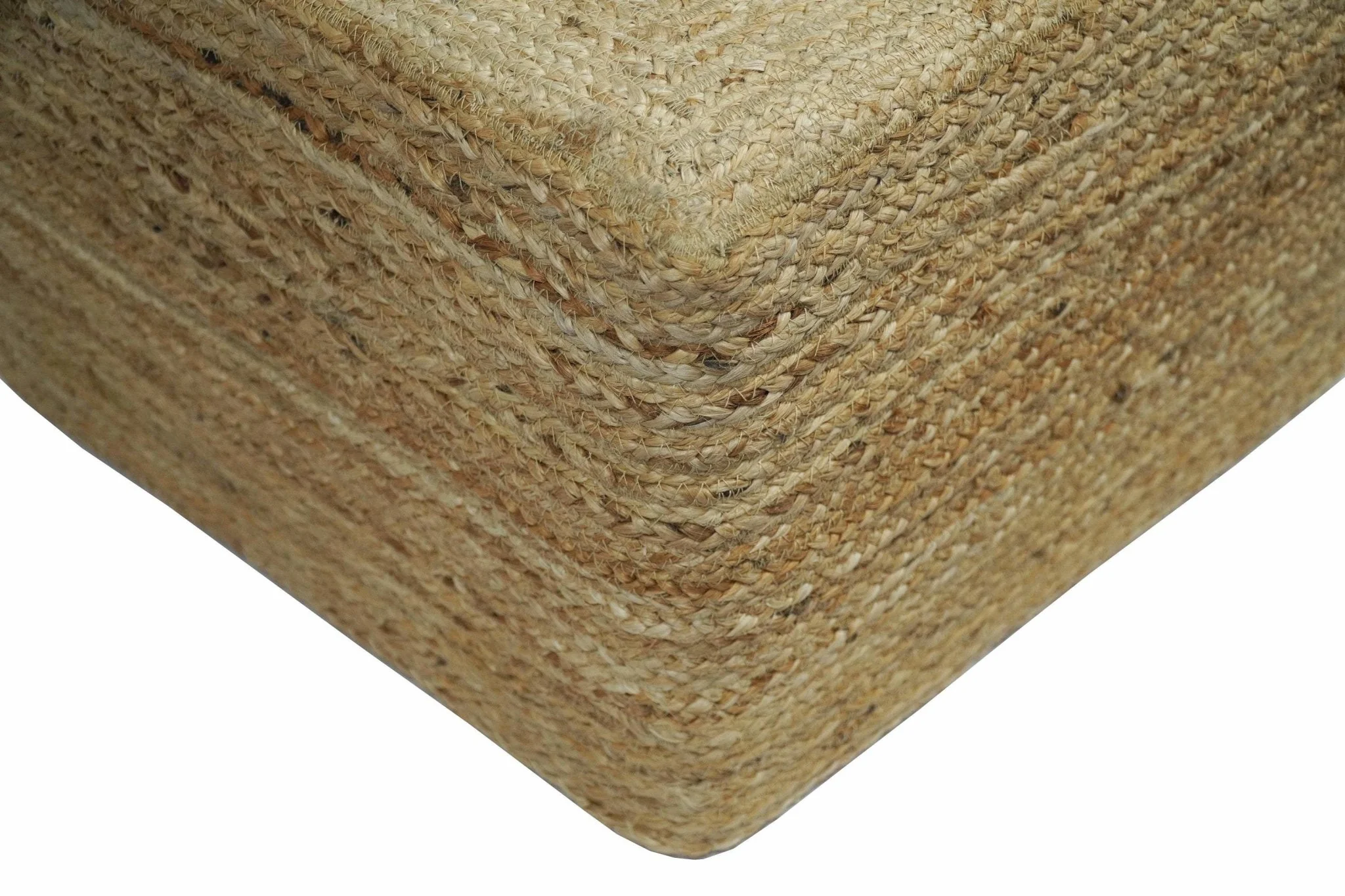 Natural Brown Jute Pouf, Hand Braided boho Pouf Ottoman Footstool, Side table, Seat , Foot Rest, Living Room, Bedroom | JP1 - Image 4